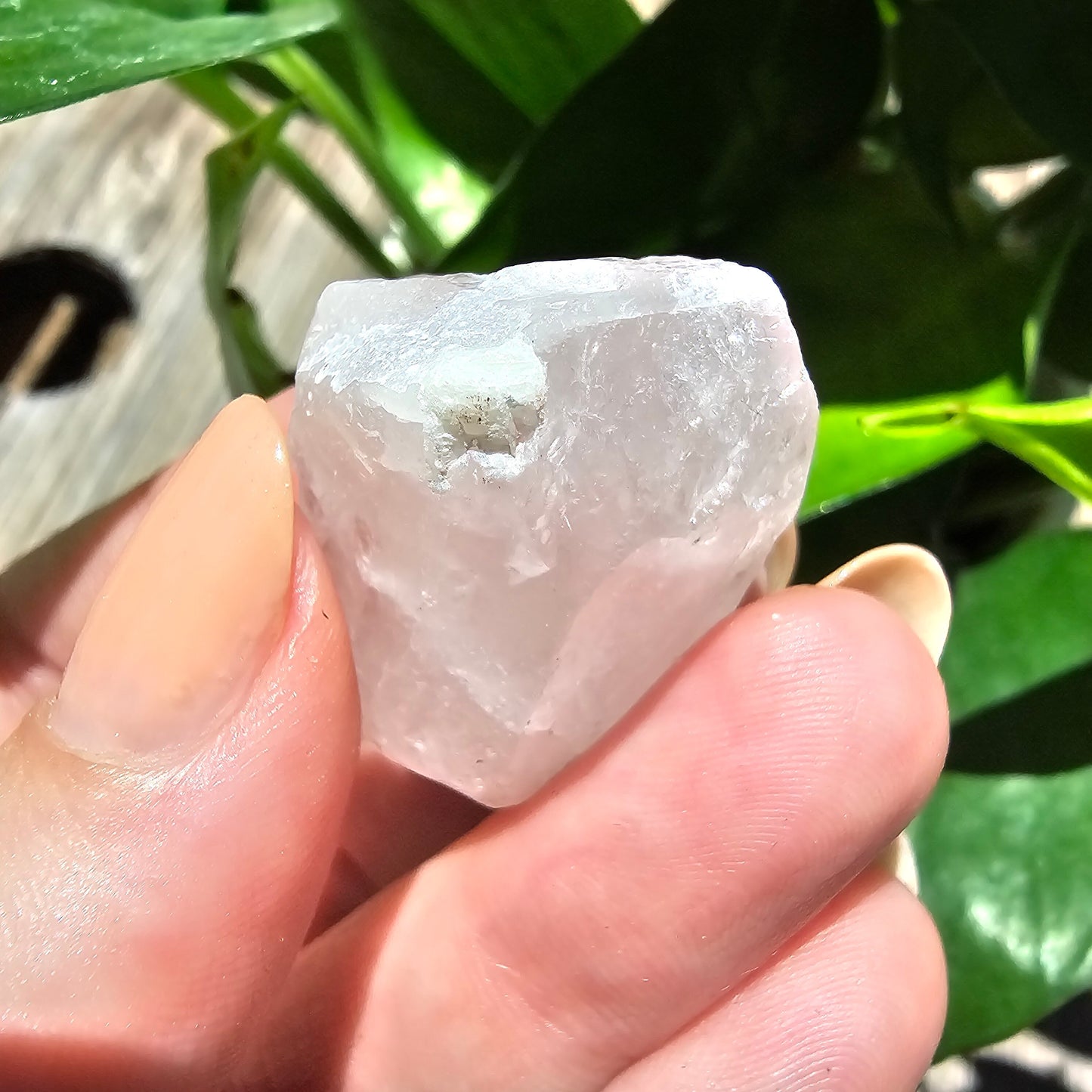 81.5ct Pink Morganite Crystal, Terminated Pale Pink Beryl, Raw Rare Mineral Specimen, Rough Morganite, Skardu Pakistan, Chunky Pocket Stone