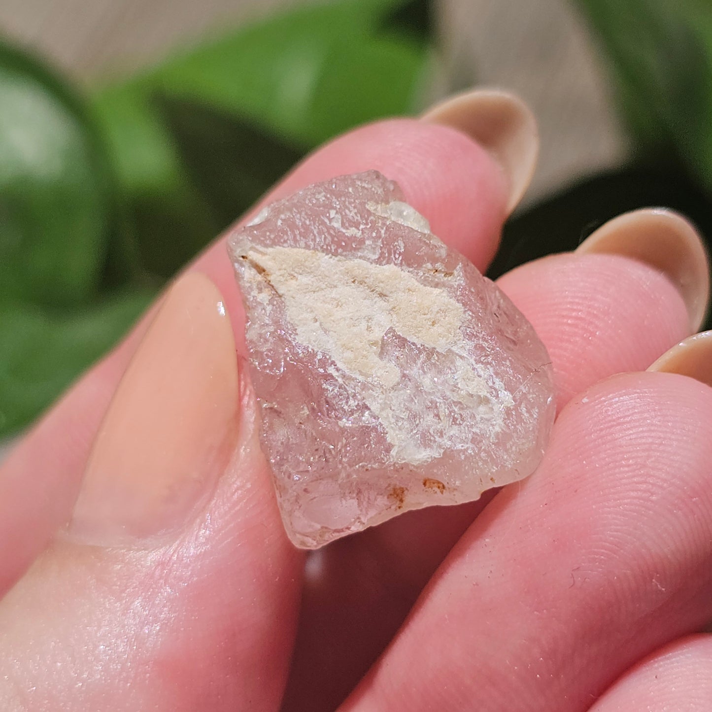 36ct Pink Morganite Crystal, Terminated Pale Pink Beryl, Raw Rare Mineral Specimen, Rough Morganite, Skardu Pakistan, Chunky Pocket Stone