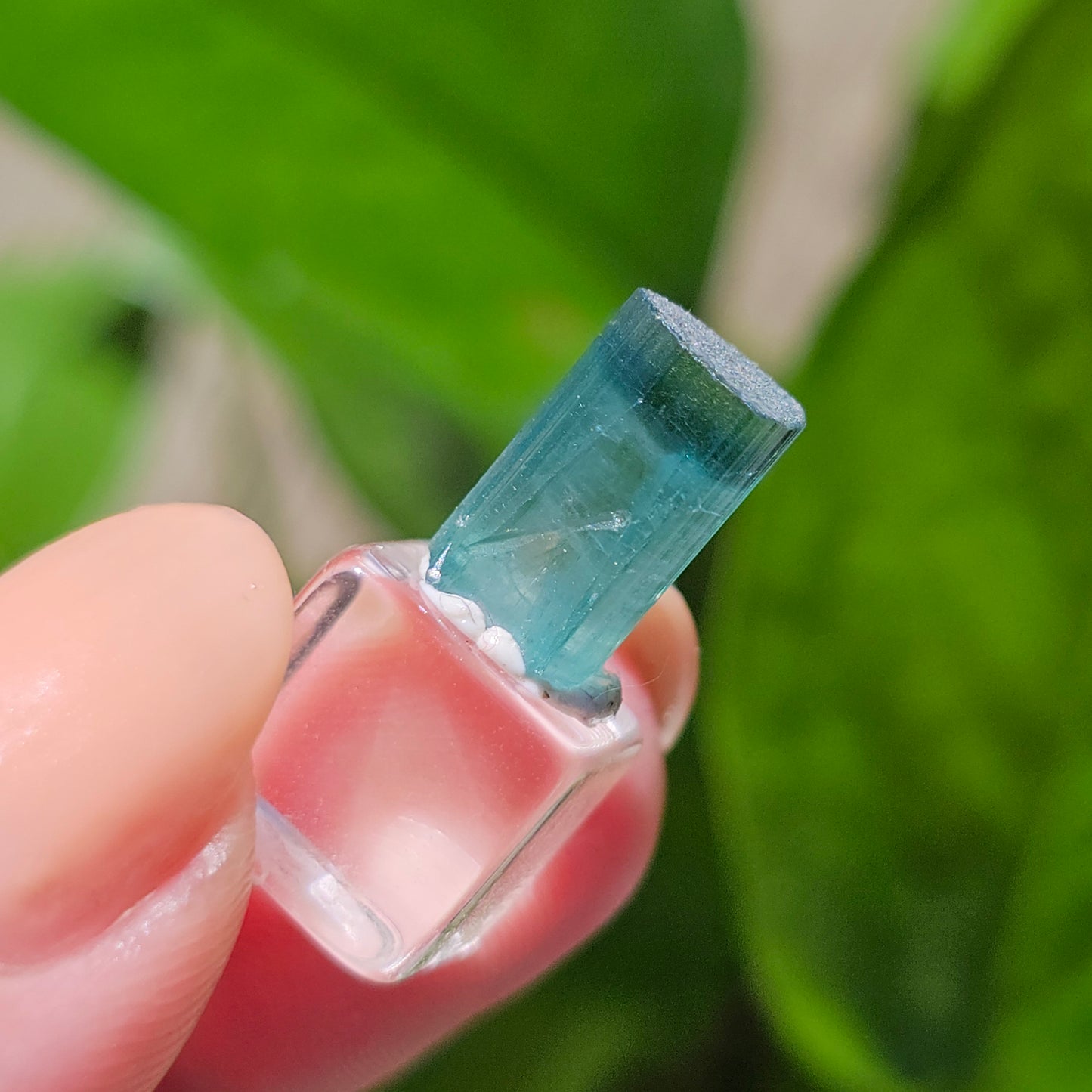 RESERVED for Omar 5ct Tourmaline Gem, Rich Bright Blue Indicolite, Elbaite Raw Gemstone, Rare Specimen, Blue Capped, Terminated