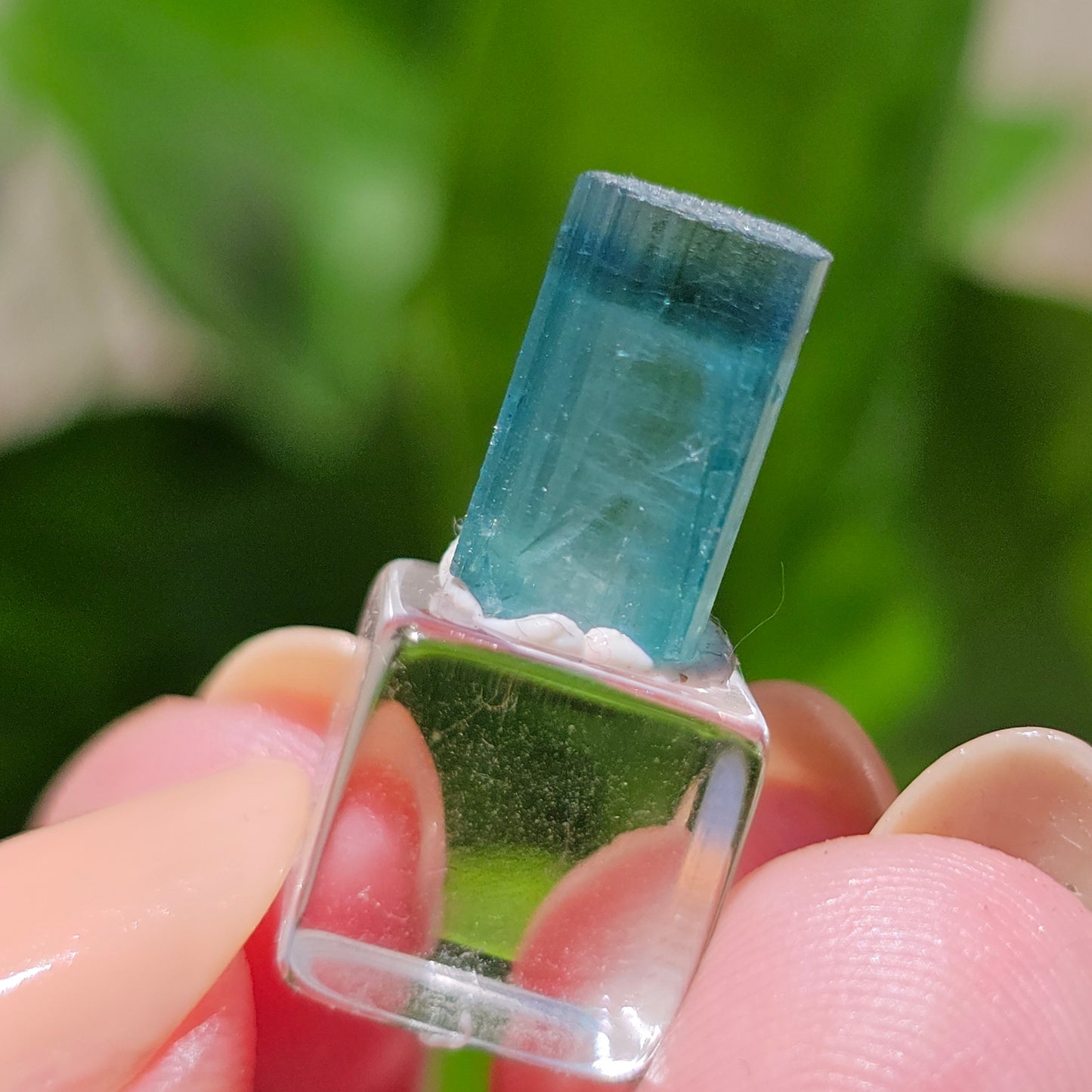 RESERVED for Omar 5ct Tourmaline Gem, Rich Bright Blue Indicolite, Elbaite Raw Gemstone, Rare Specimen, Blue Capped, Terminated