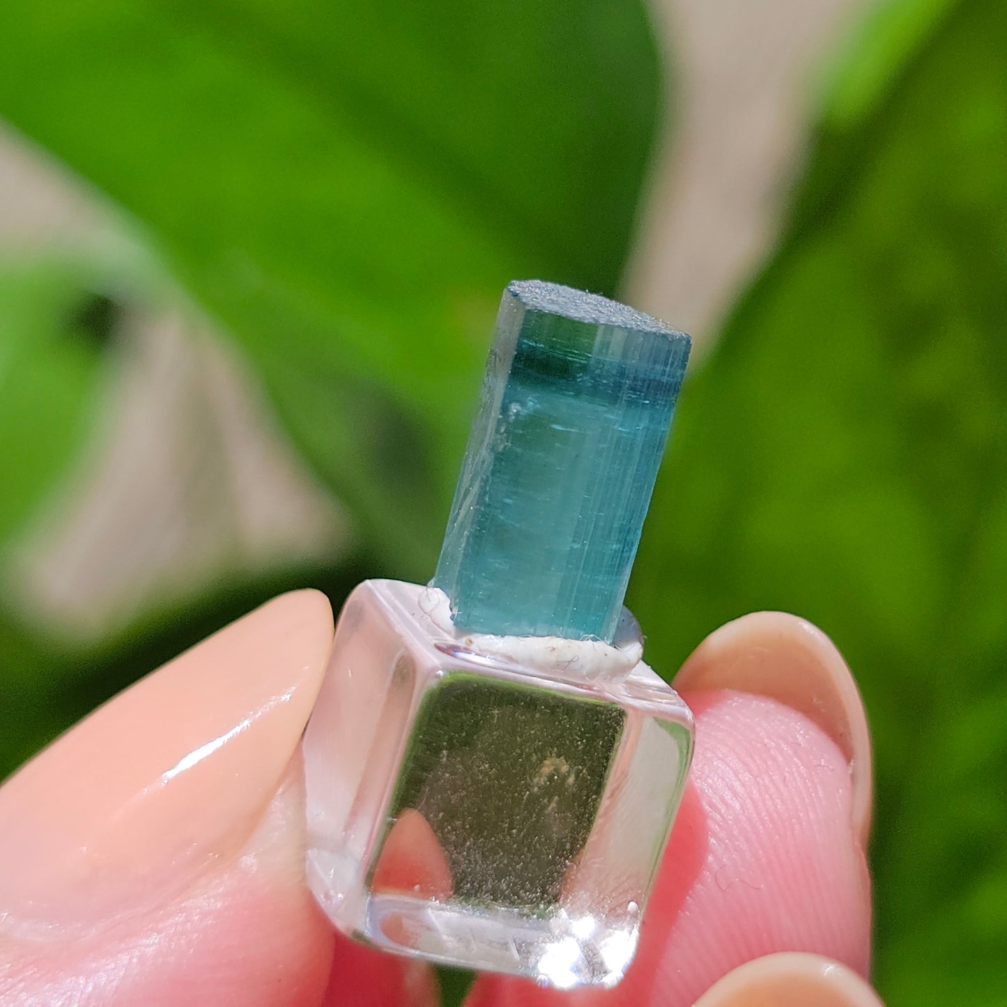 RESERVED for Omar 5ct Tourmaline Gem, Rich Bright Blue Indicolite, Elbaite Raw Gemstone, Rare Specimen, Blue Capped, Terminated