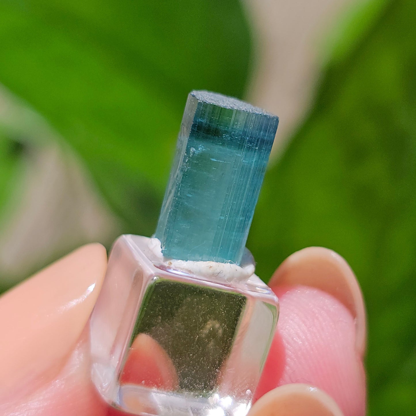 RESERVED for Omar 5ct Tourmaline Gem, Rich Bright Blue Indicolite, Elbaite Raw Gemstone, Rare Specimen, Blue Capped, Terminated