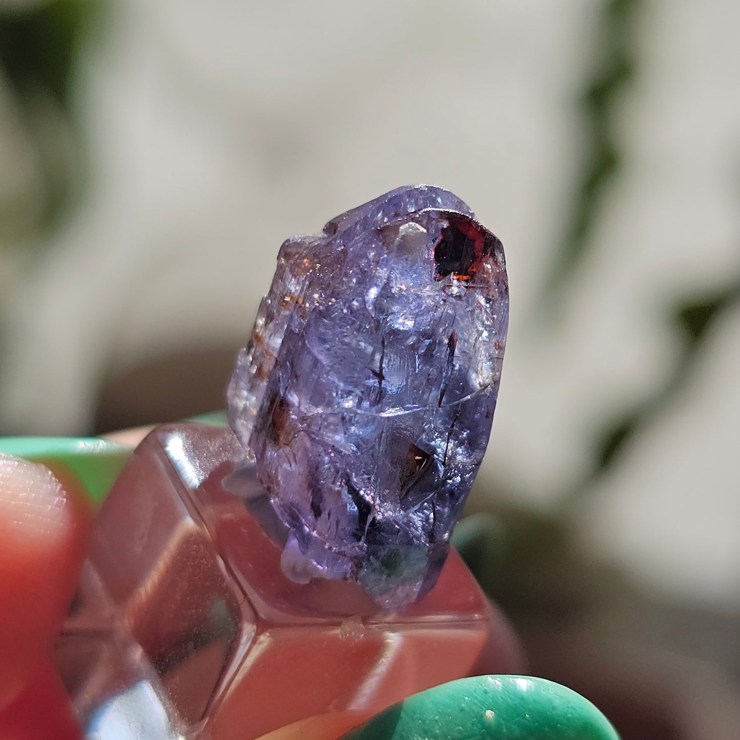 10.2ct Tanzanite Crystal, Unheated Natural Terminated Gemstone, December Birthstone, Raw Purple Blue Zoisite, Merelani Hills, Pleocroism