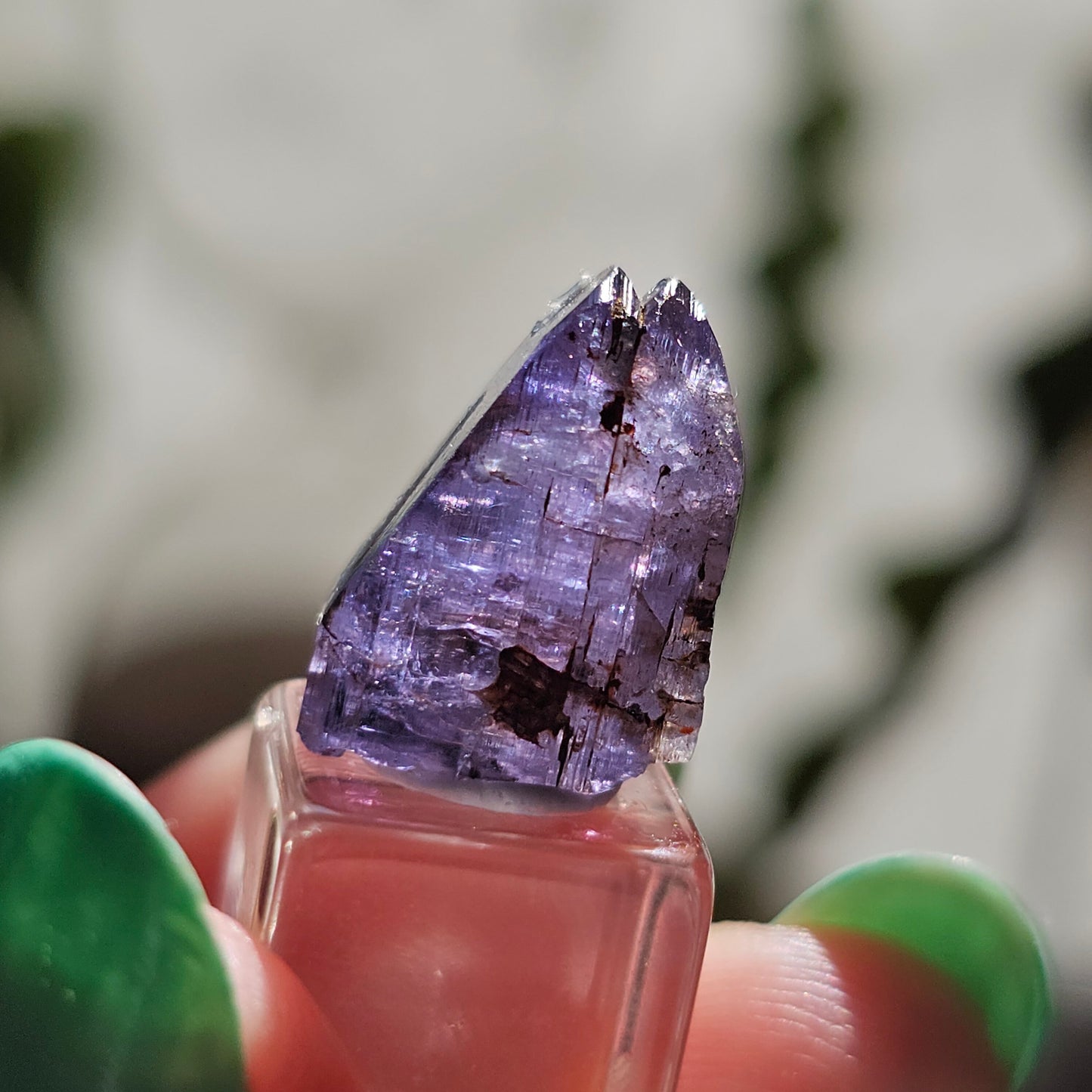 10.2ct Tanzanite Crystal, Unheated Natural Terminated Gemstone, December Birthstone, Raw Purple Blue Zoisite, Merelani Hills, Pleocroism