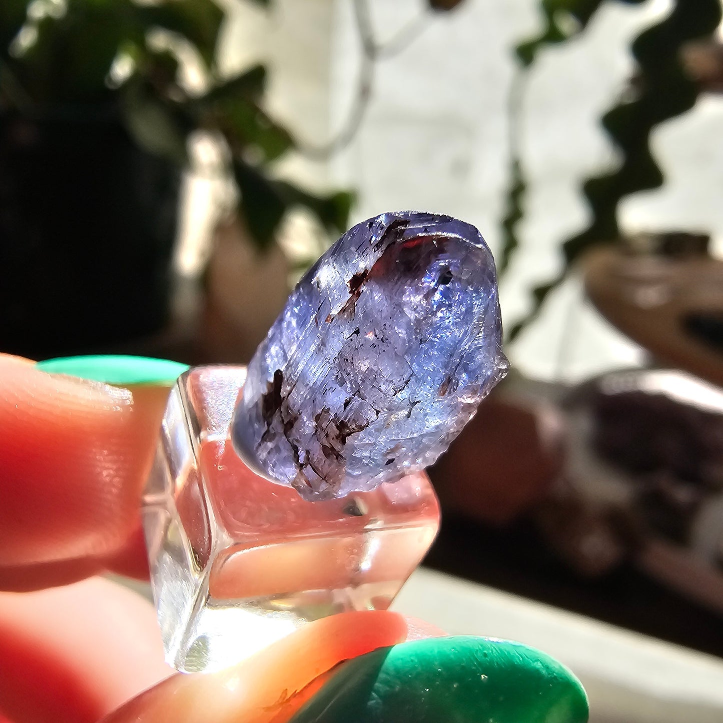 10.2ct Tanzanite Crystal, Unheated Natural Terminated Gemstone, December Birthstone, Raw Purple Blue Zoisite, Merelani Hills, Pleocroism