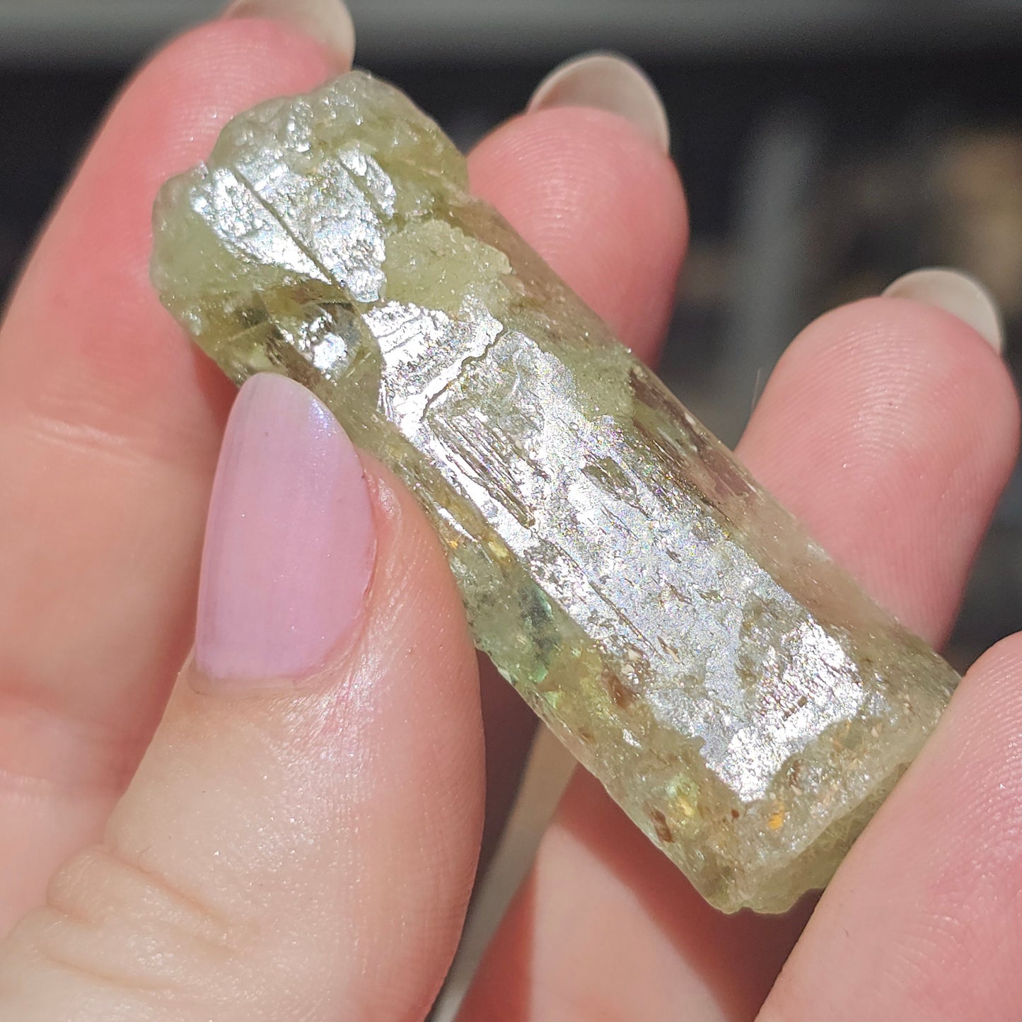 Heliodor Beryl ~ Etched Rare Raw Crystal Specimen, 25g Old Stock Padre Paraiso