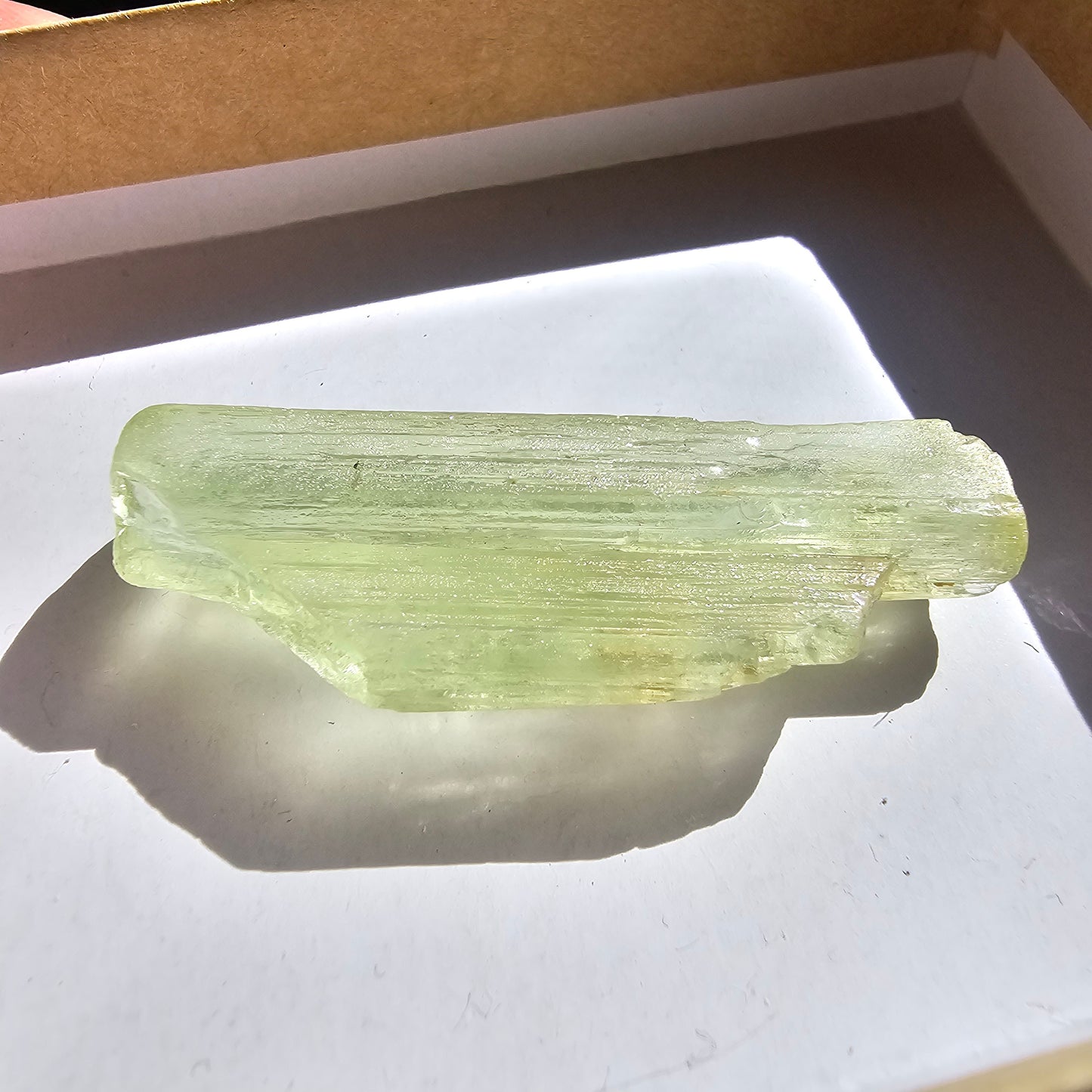 Heliodor Beryl, Tabby Rare Raw Crystal Specimen, 7.9g Old Stock Padre Paraiso Material