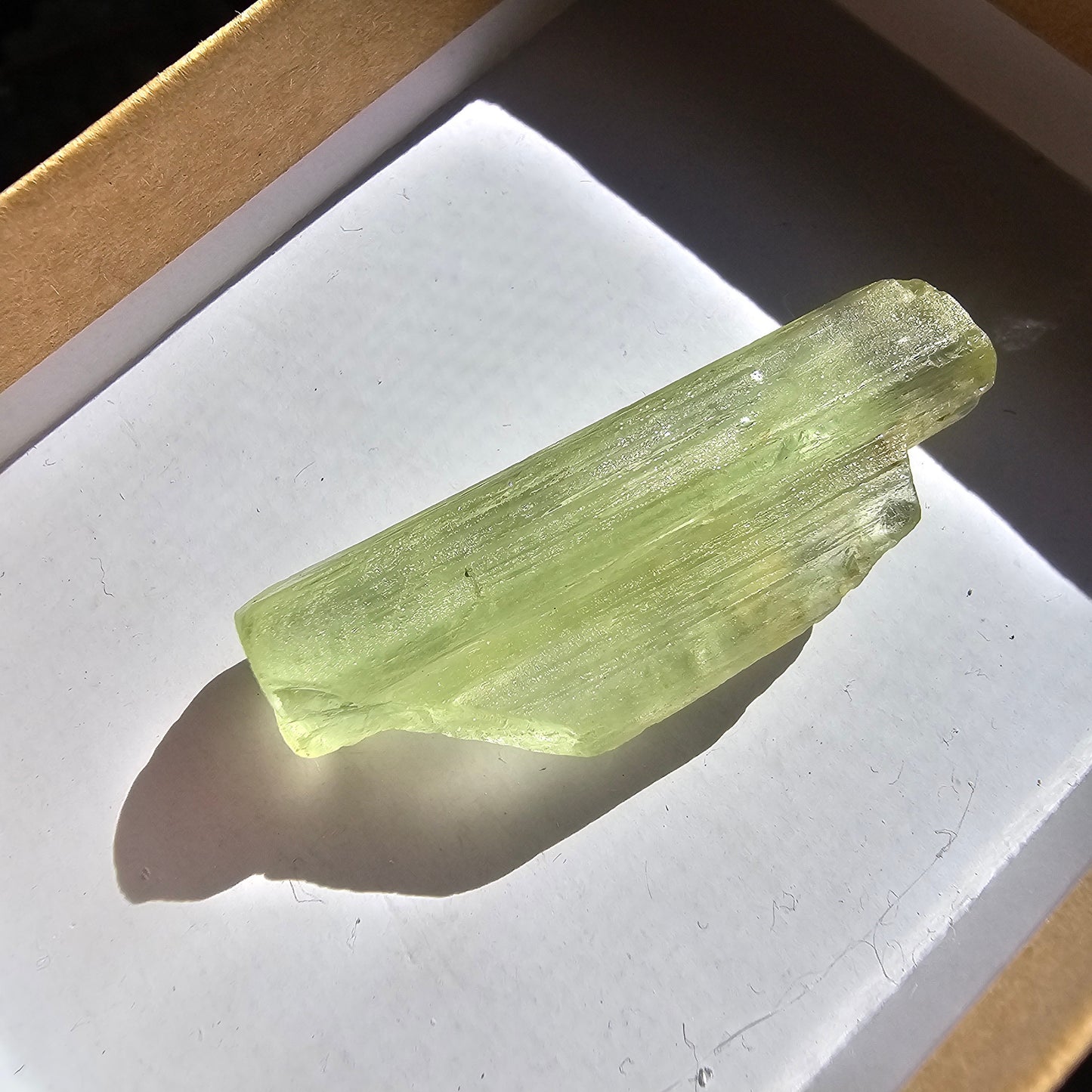 Heliodor Beryl, Tabby Rare Raw Crystal Specimen, 7.9g Old Stock Padre Paraiso Material