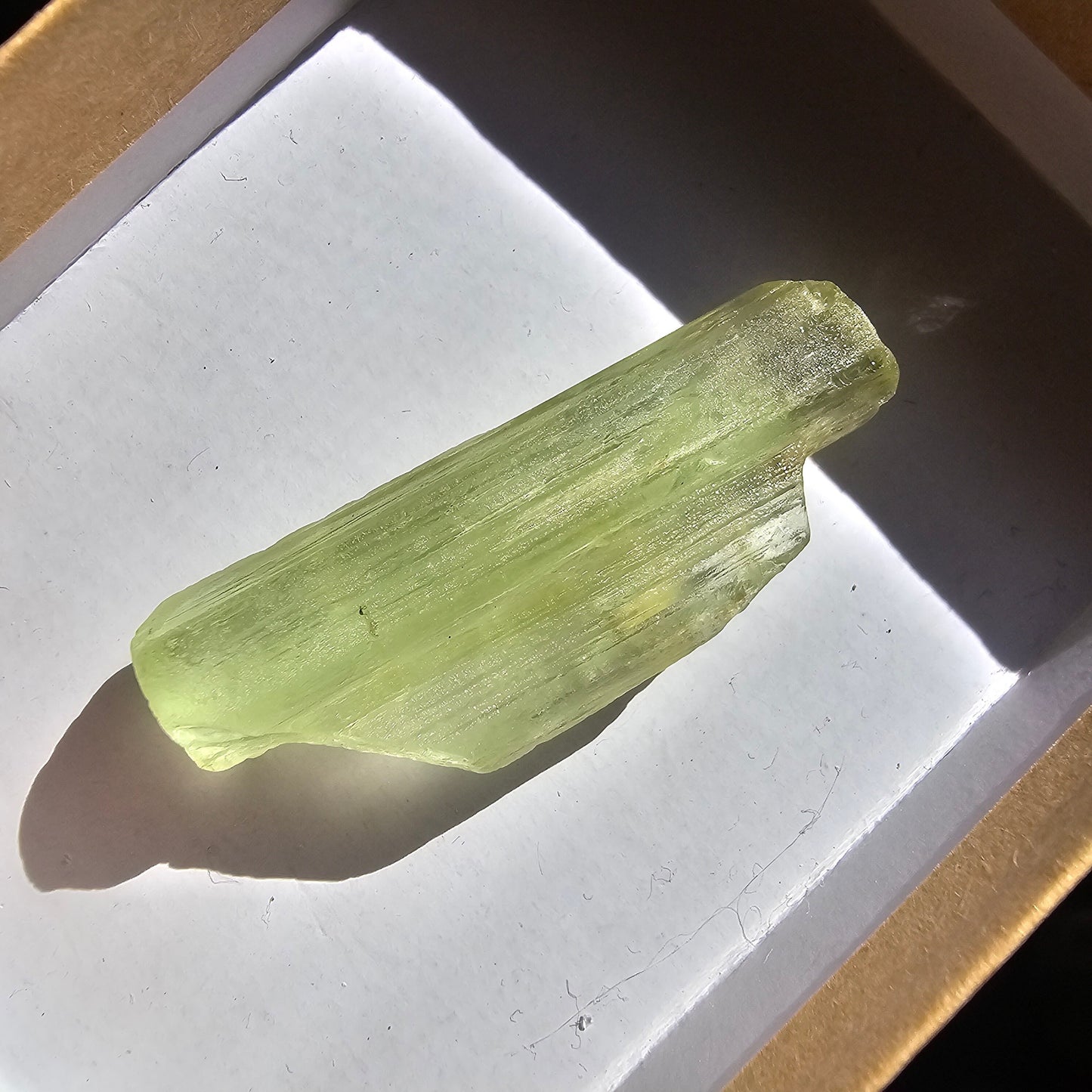 Heliodor Beryl, Tabby Rare Raw Crystal Specimen, 7.9g Old Stock Padre Paraiso Material