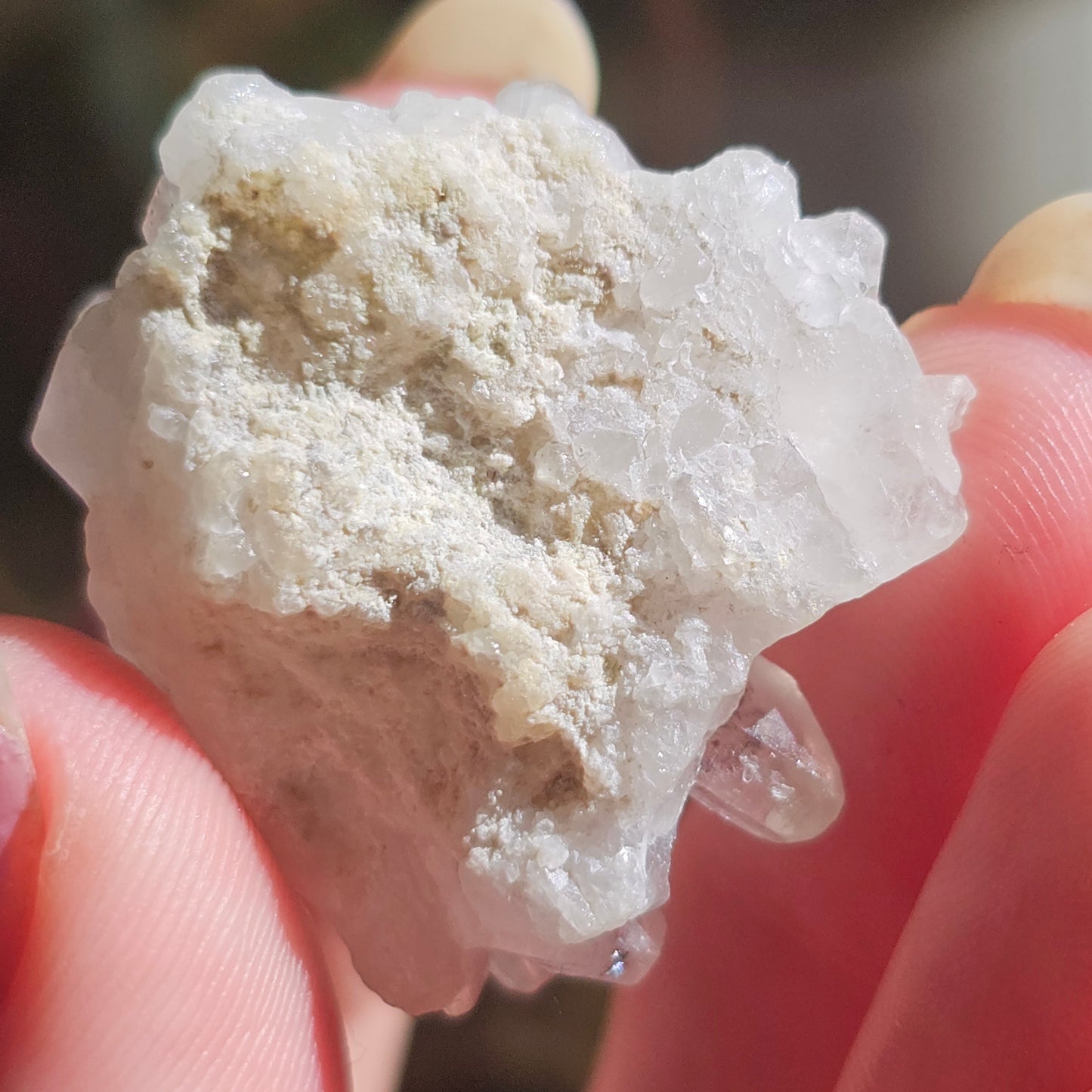 Harlequin Quartz, 16g Hematite Phantom Quartz, 'Discover Fire' Crystal Cluster, Red Glitter Inclusions, Rare Small Find, Oyo State, Nigeria