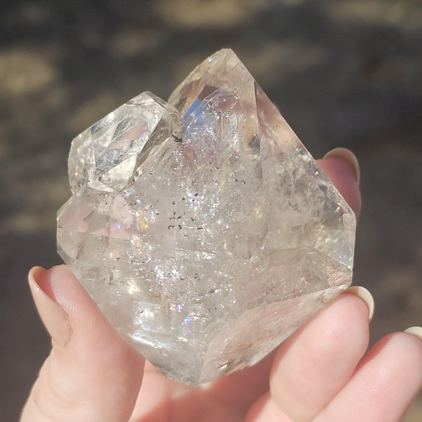 Large Herkimer Diamond, Raw Quartz from New York State