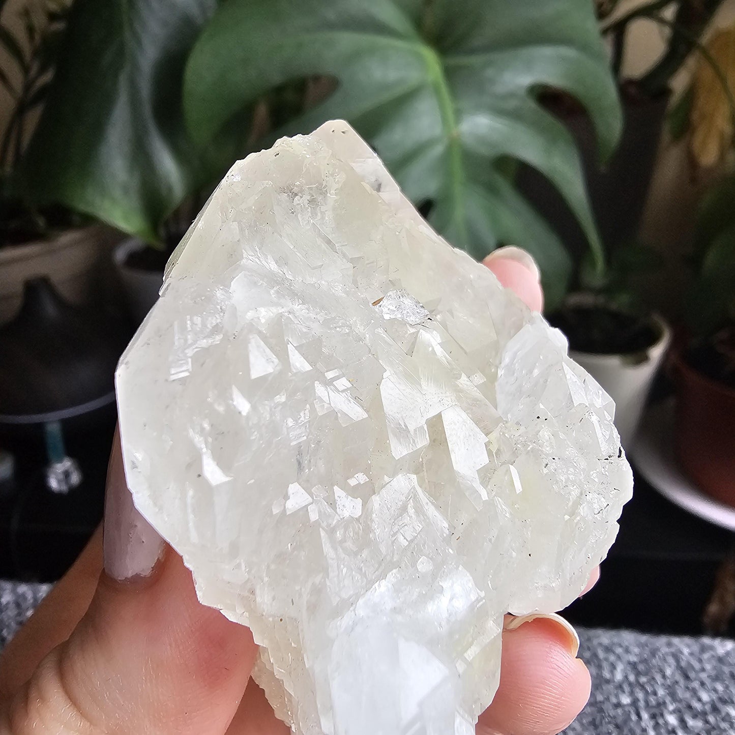Elestial Quartz w Bright Yellow Hematite or Rutile Inclusions