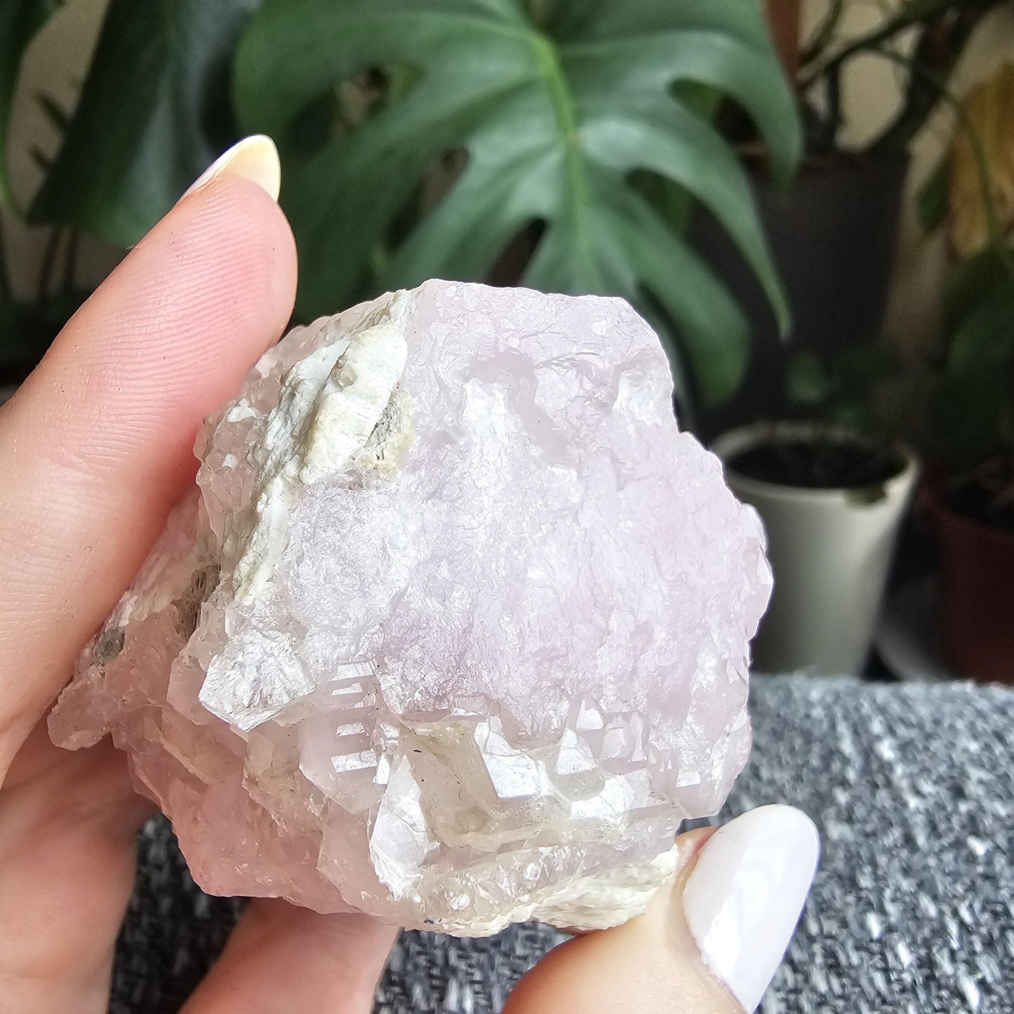Rose Quartz and Elestial Clear Quartz, Quartz Crystal Combo, Very Rare Crystallized Specimen, High Quality, Record Keeper Terminations