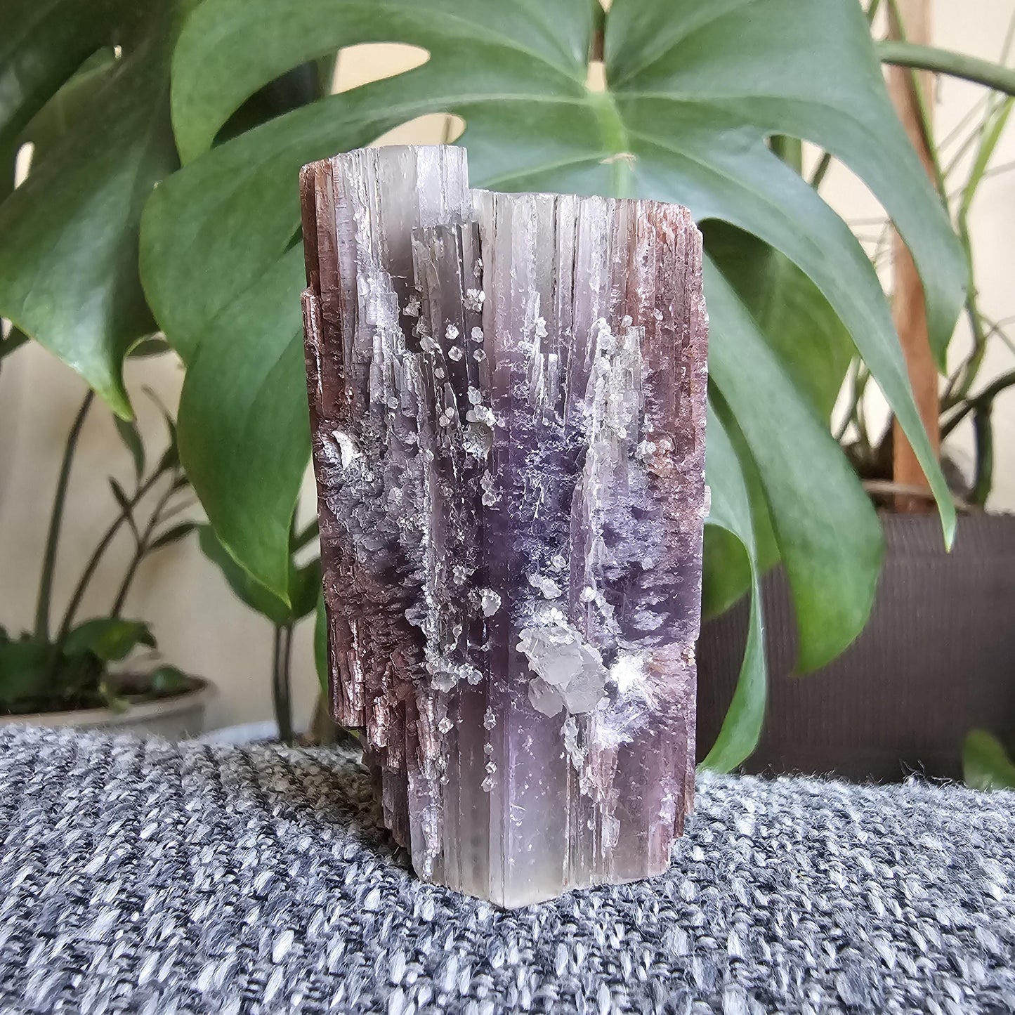 Purple Aragonite Double Terminated, from La Pesquera, Cuenca, Castile-La Mancha, Spain, 6.5cm