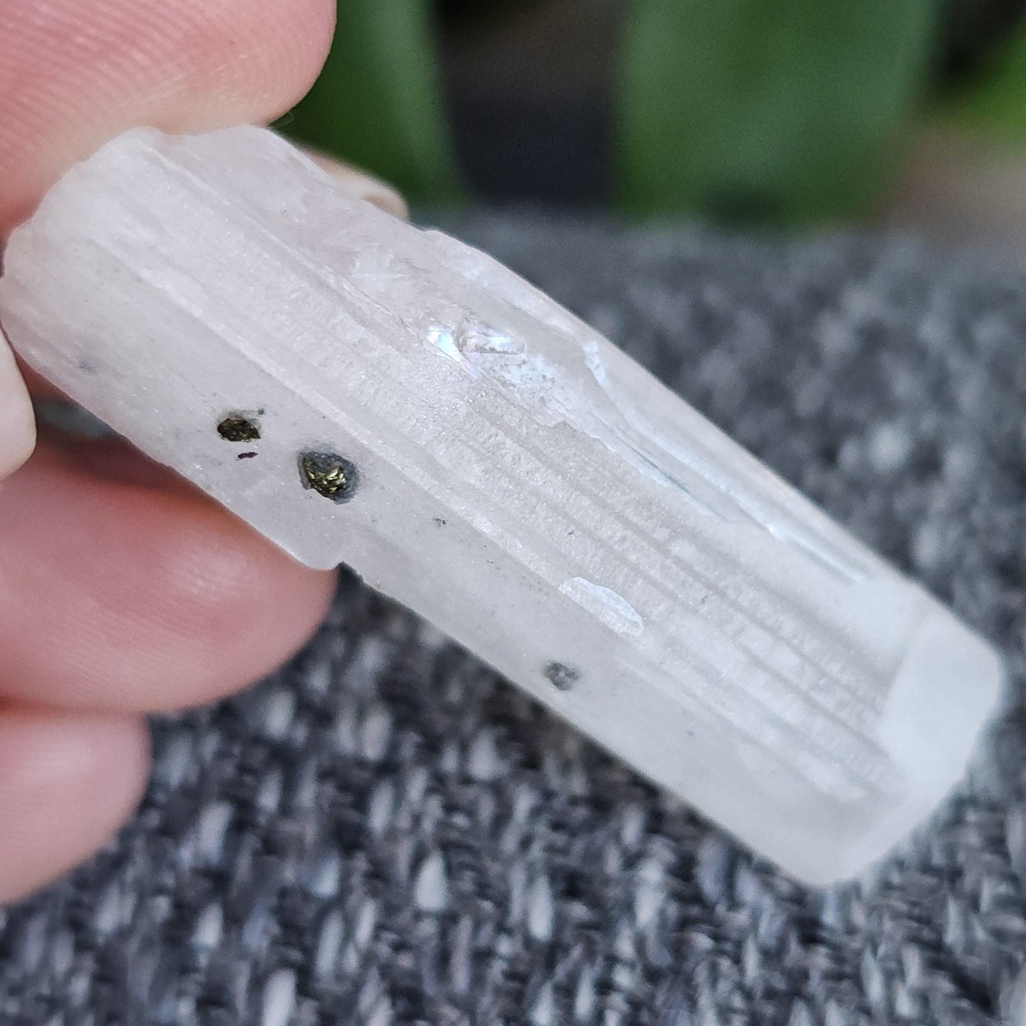 Danburite with Pyrite Inclusion | Rare Raw Crystal <100