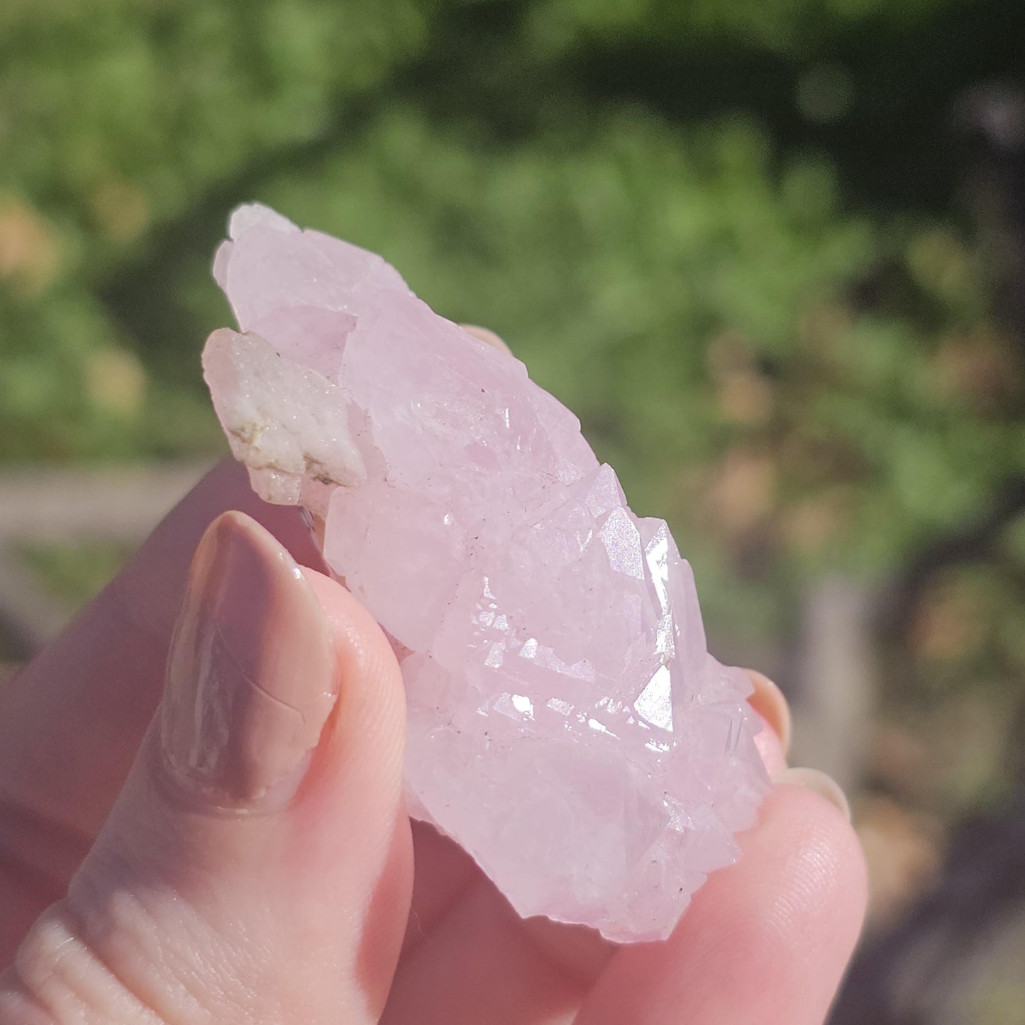 Crystallized Rose Quartz Specimen, Rare Terminated Raw Pink Crystal, Elestial Quartz from Piaui Brazil, 5 x 3 x 2 cm, Collector Stone