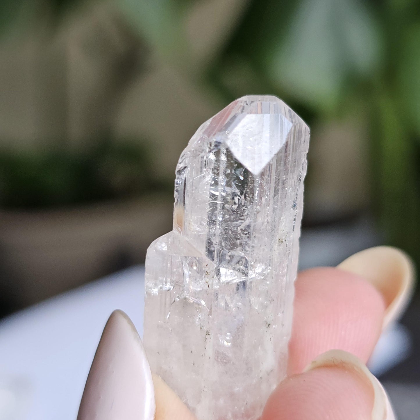 Gemmy Danburite Lot, Clear Terminated, Gem Grade, Rainbow Inclusions, Set of 3 Jewelry Grade, Pendant Sized Crystals, Durango Mexico