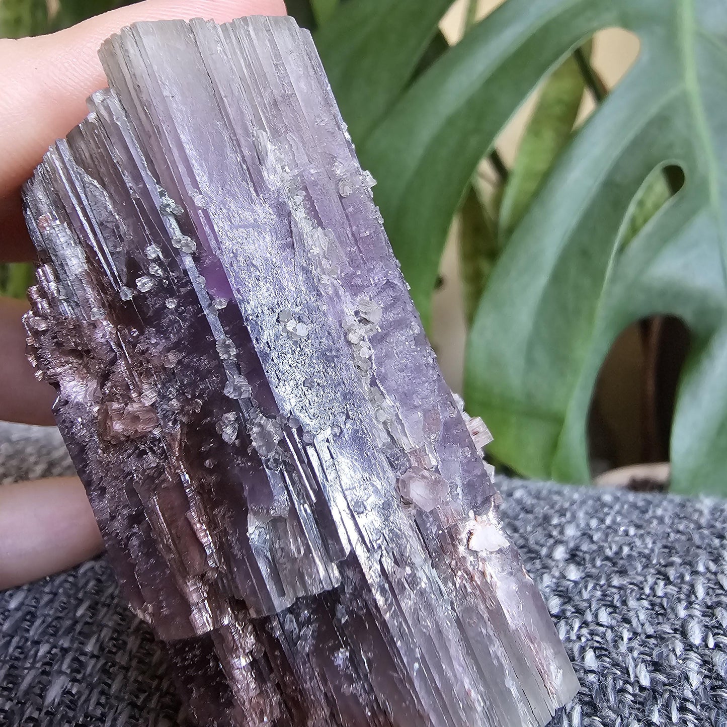 Purple Aragonite Double Terminated, from La Pesquera, Cuenca, Castile-La Mancha, Spain, 6.5cm