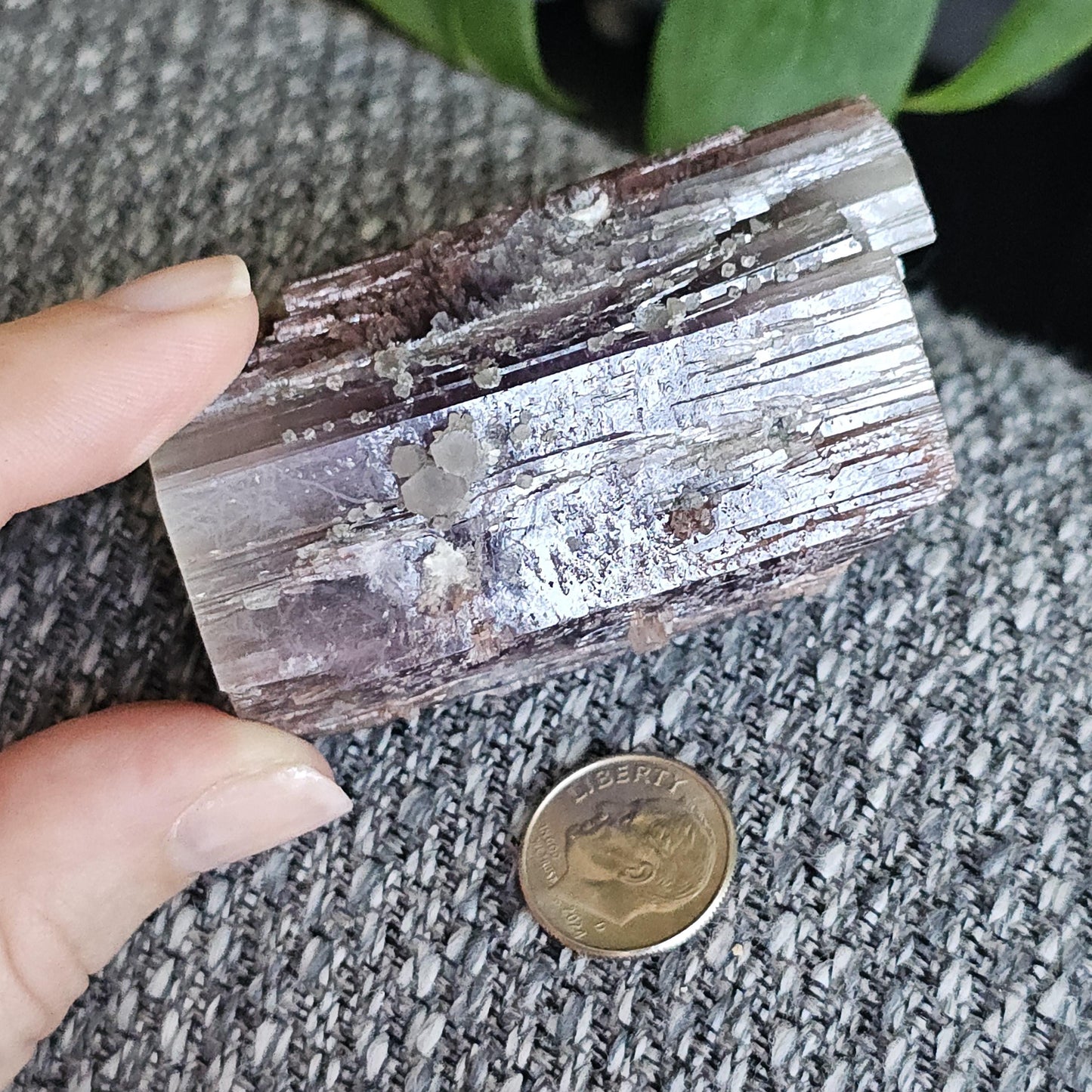 Purple Aragonite Double Terminated, from La Pesquera, Cuenca, Castile-La Mancha, Spain, 6.5cm