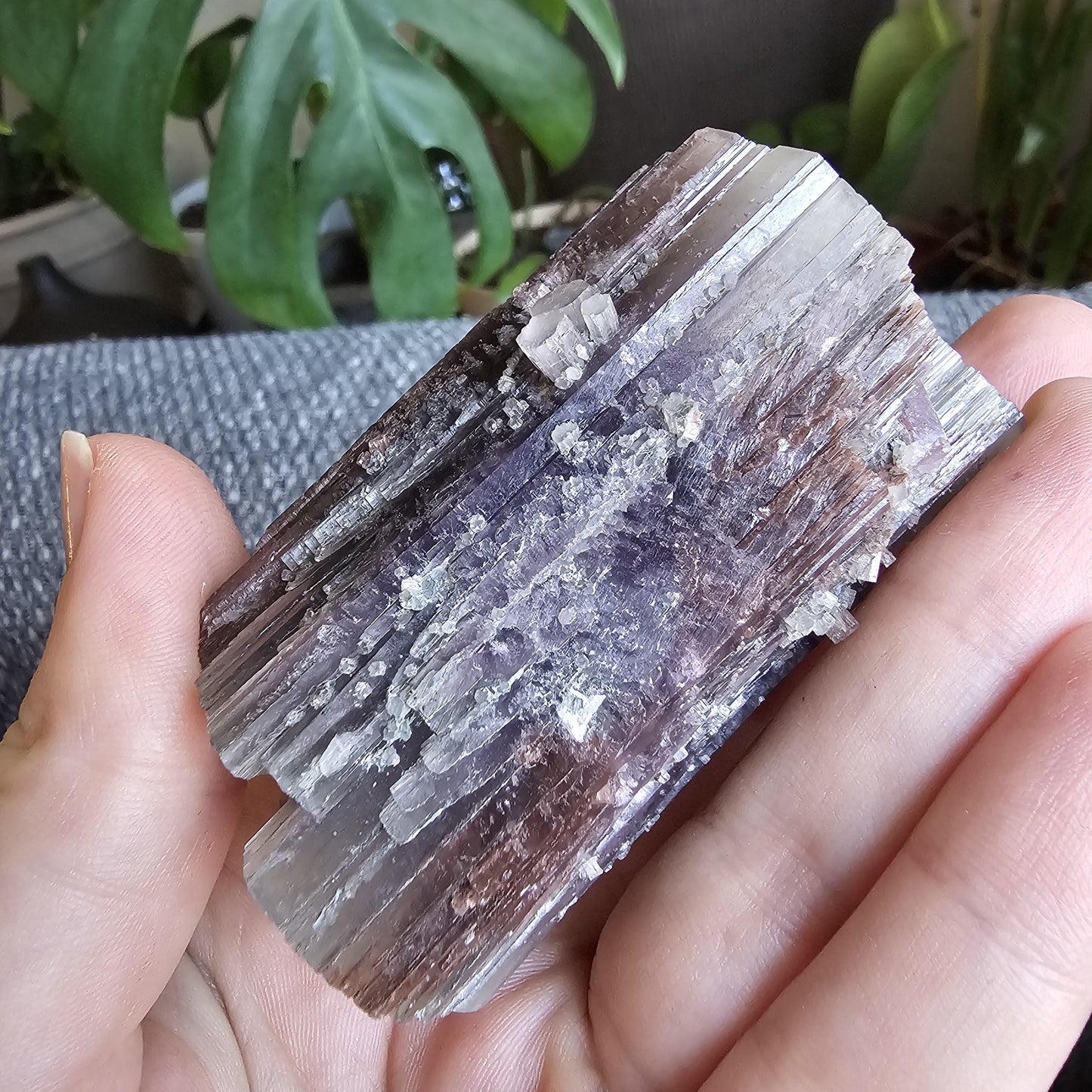 Purple Aragonite Double Terminated, from La Pesquera, Cuenca, Castile-La Mancha, Spain, 6.5cm