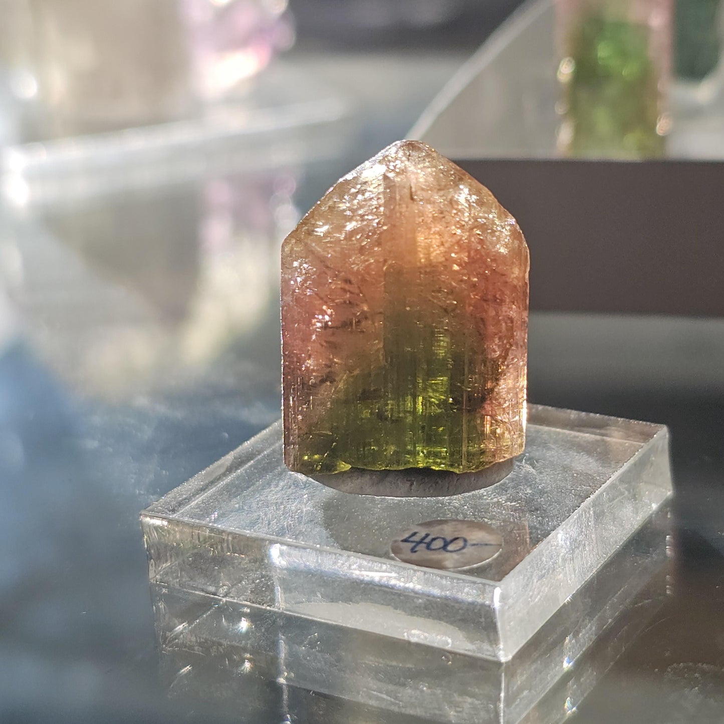 Madagascar Tourmaline, Old Stock Rainbow, Multicolored Green Pink Yellow Elbaite, Rough Raw Gemstone Specimen, for Collection, Jewelry