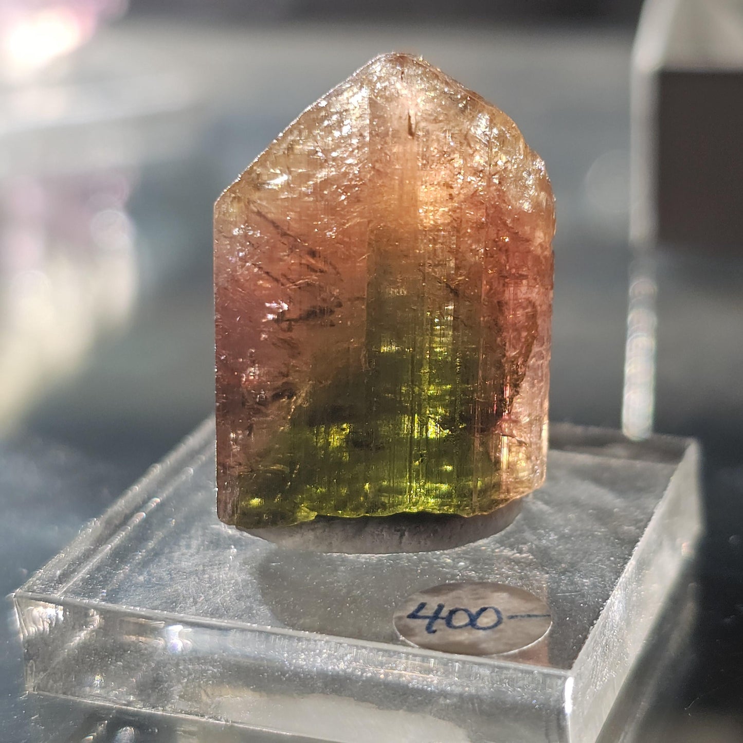 Madagascar Tourmaline, Old Stock Rainbow, Multicolored Green Pink Yellow Elbaite, Rough Raw Gemstone Specimen, for Collection, Jewelry