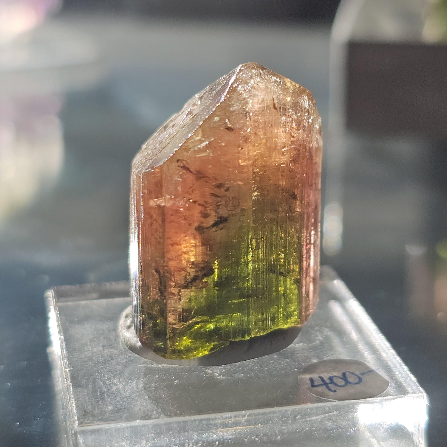 Madagascar Tourmaline, Old Stock Rainbow, Multicolored Green Pink Yellow Elbaite, Rough Raw Gemstone Specimen, for Collection, Jewelry