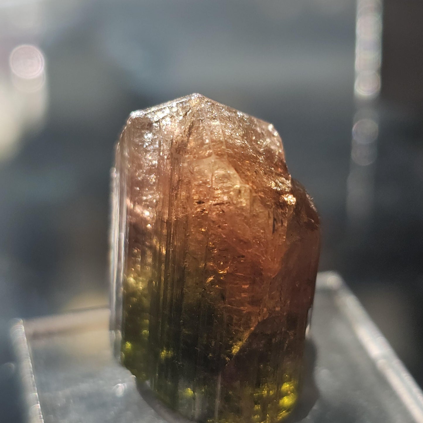 Madagascar Tourmaline, Old Stock Rainbow, Multicolored Green Pink Yellow Elbaite, Rough Raw Gemstone Specimen, for Collection, Jewelry