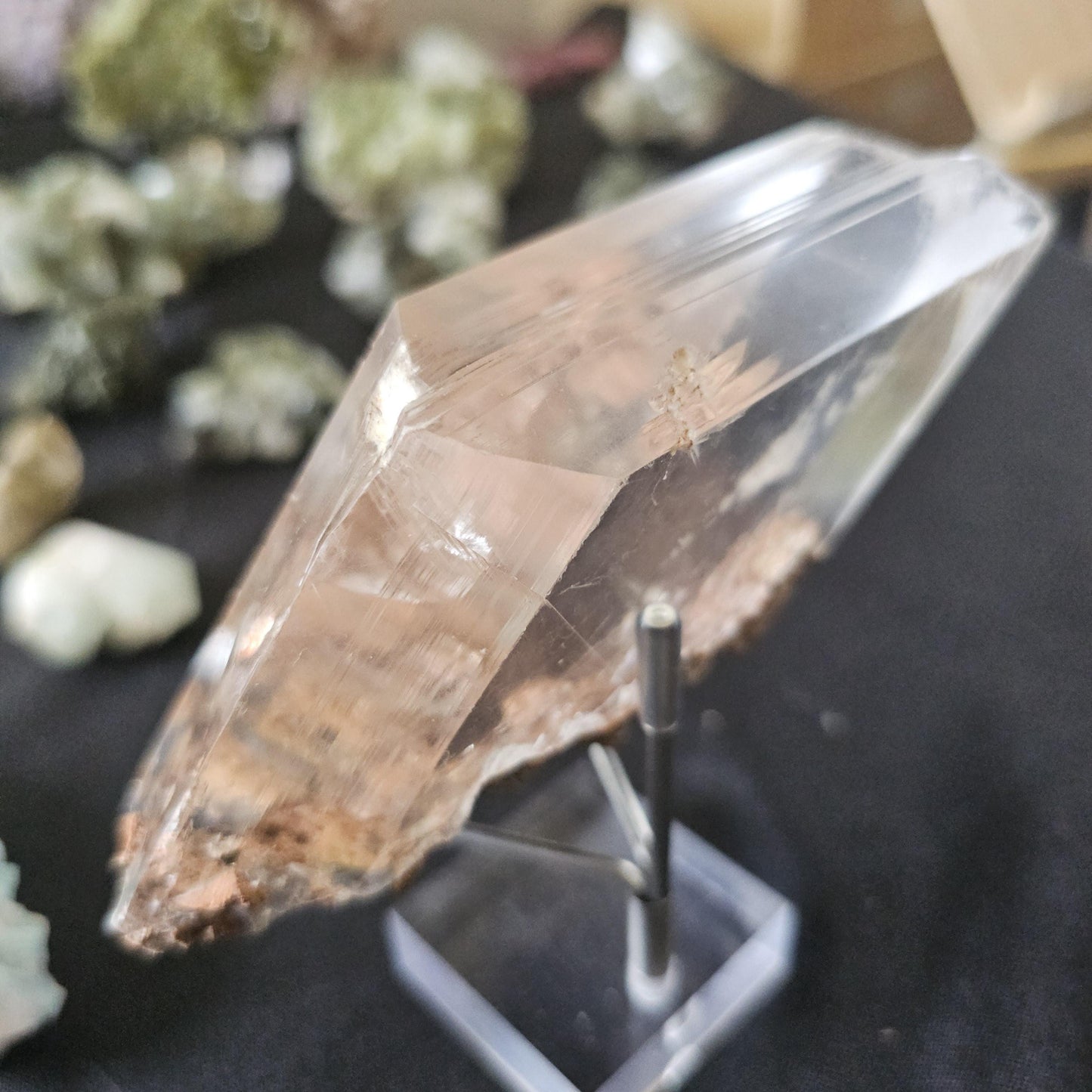 Very Rare Selenite Crystal with Garden-like Inclusions from the Defunct Naica Mine in Mexico