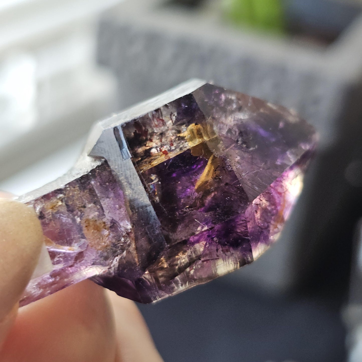 AAA Smoky Amethyst Scepter, Double Terminated Collector Specimen