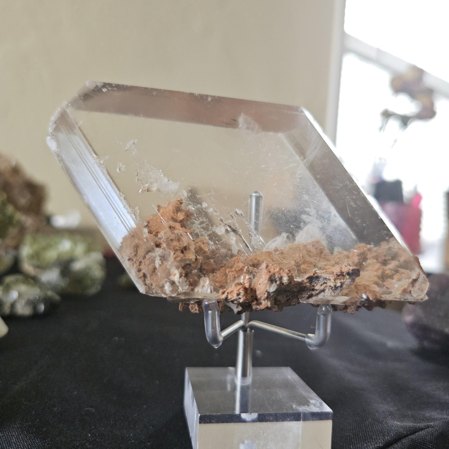 Very Rare Selenite Crystal with Garden-like Inclusions from the Defunct Naica Mine in Mexico