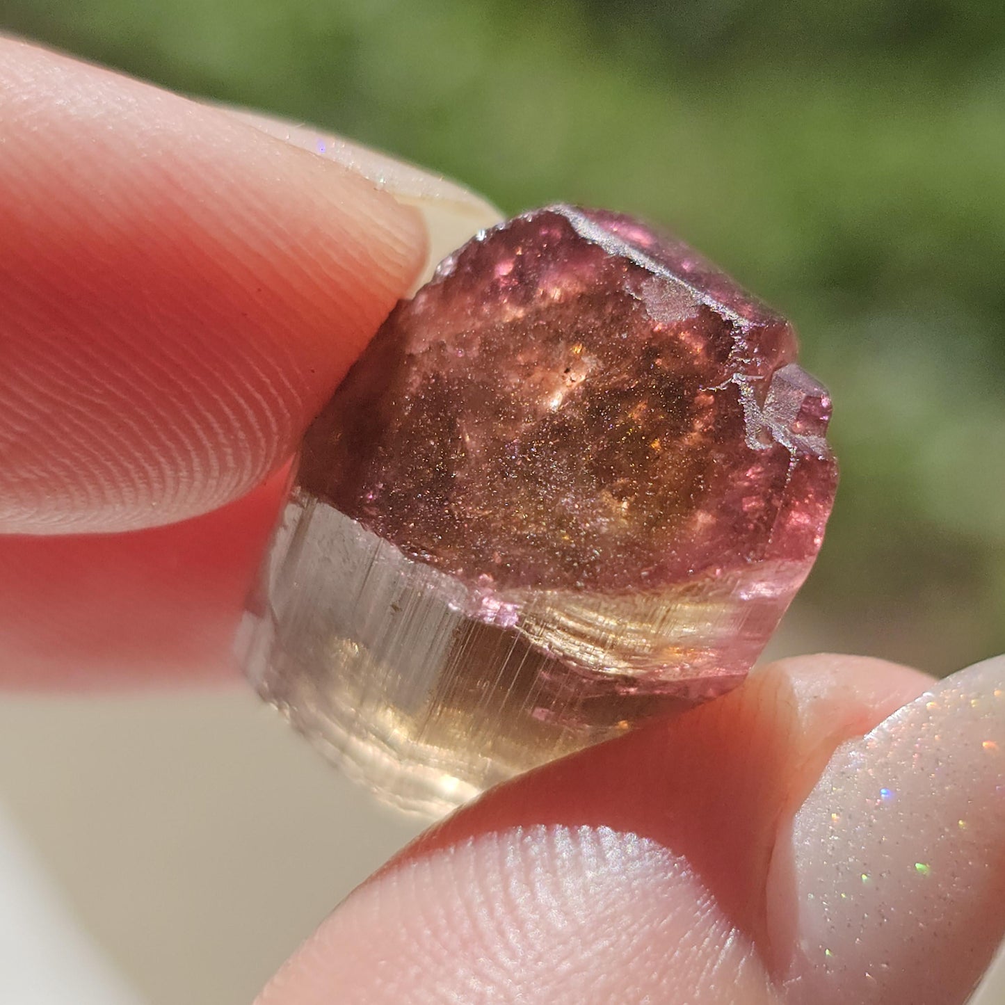 6g Elbaite Tourmaline Crystal Specimen from the Himalaya Mine, California