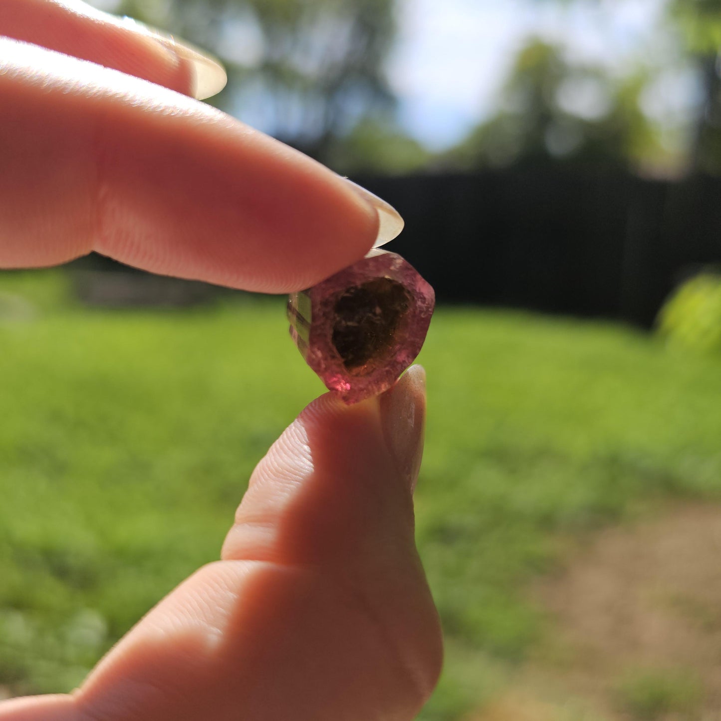 6g Elbaite Tourmaline Crystal Specimen from the Himalaya Mine, California