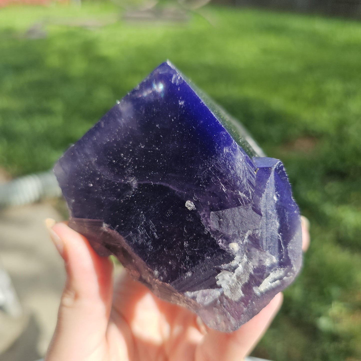 Unique Flourite Crystal w Quartz Druzy, New Find from Akwana Deposit, Nigeria