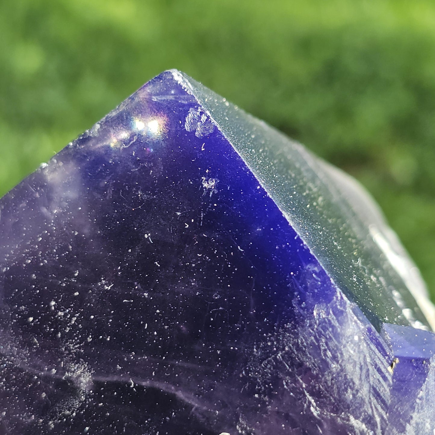 Unique Flourite Crystal w Quartz Druzy, New Find from Akwana Deposit, Nigeria