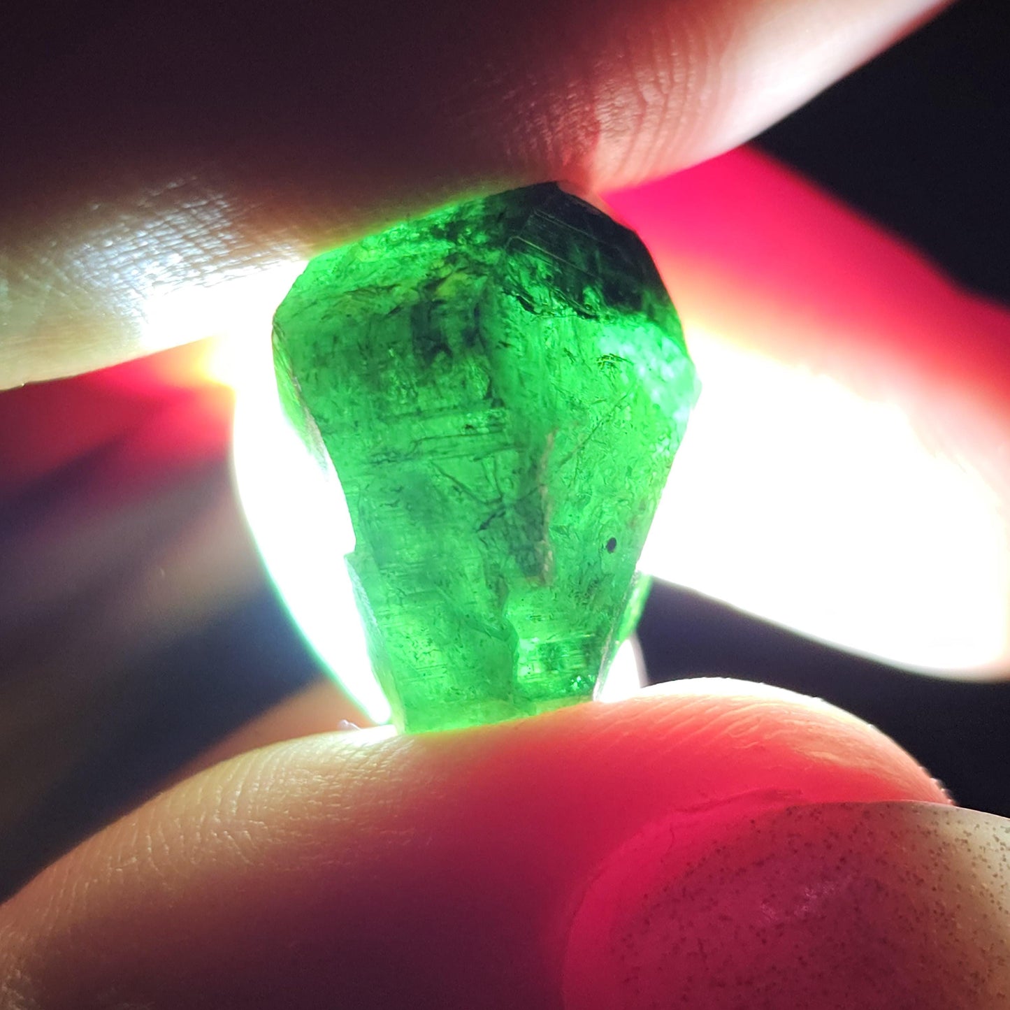 6g Chrome Dravite Rare Double Terminated Tourmaline Crystal from Landanai Tanzania