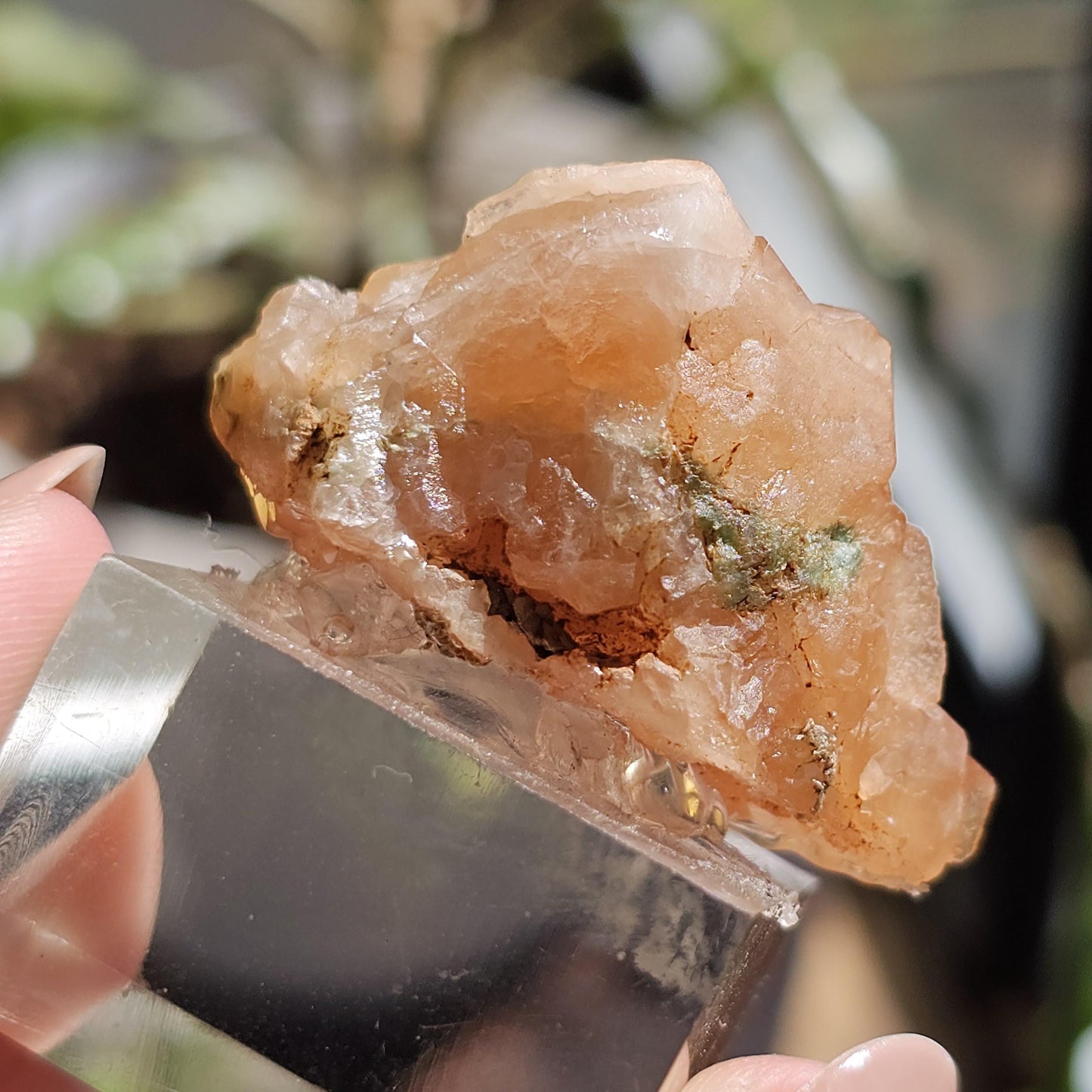 Peach Garnet Crystal Cluster, Hessonite Orange High Grade Collector Specimen