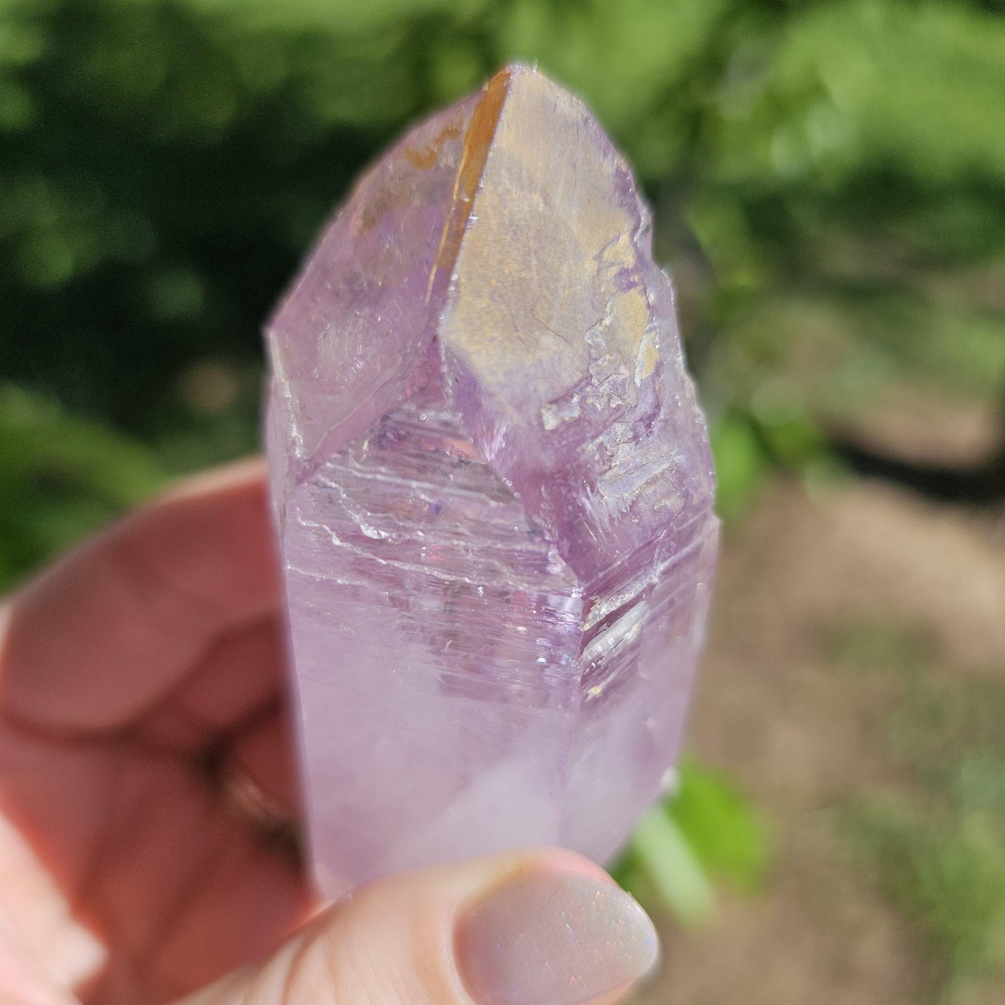 XL Vera Cruz Amethyst, Chunky Raw Point with Hematite