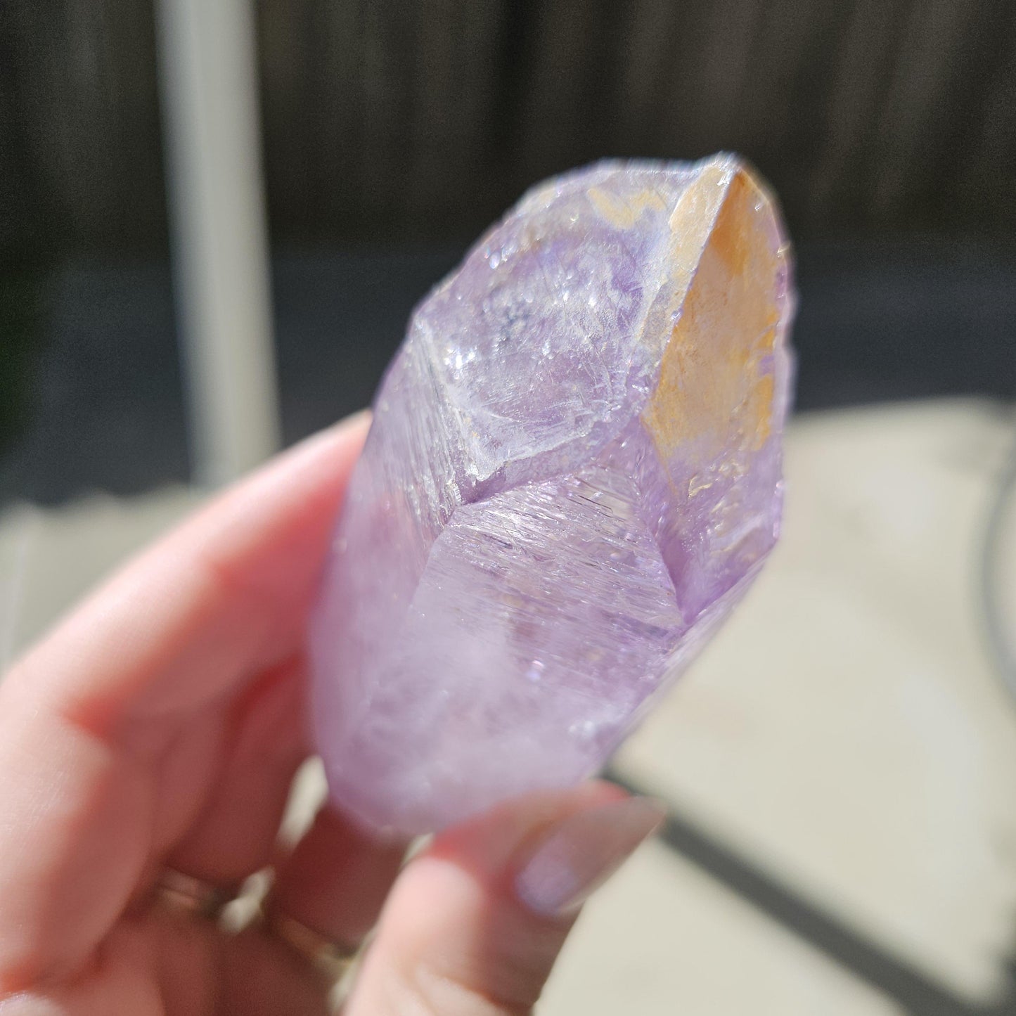 XL Vera Cruz Amethyst, Chunky Raw Point with Hematite