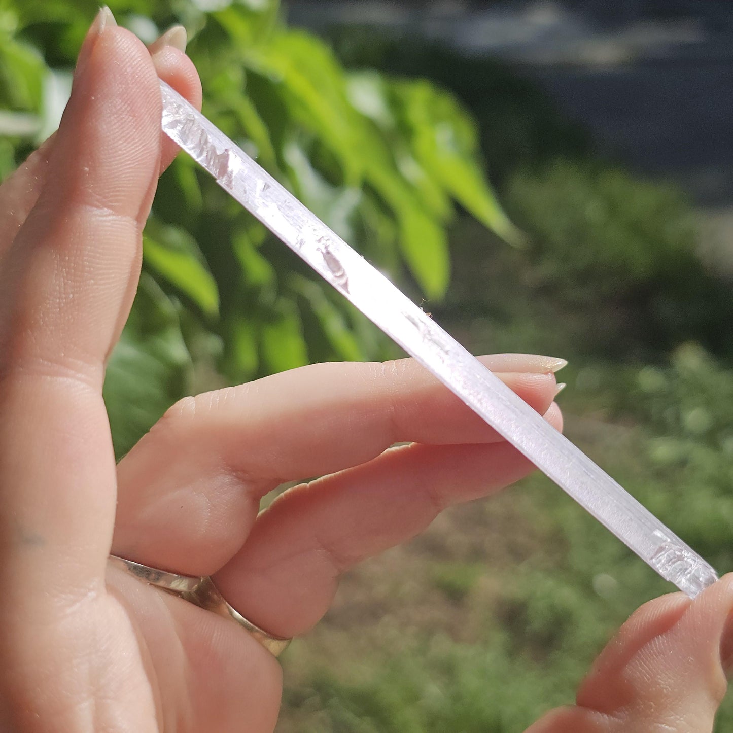 Extremely Tabular Spodumene var. Kunzite Crystal with DNA Helix Inclusion