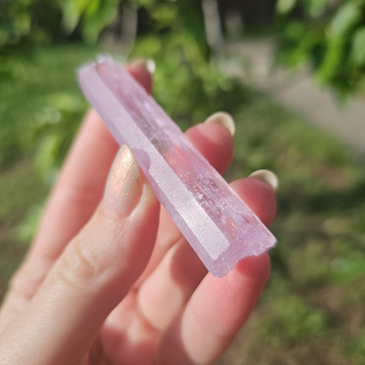 Stunning AAA Spodumene var. Kunzite Crystal with Great Luster and Color