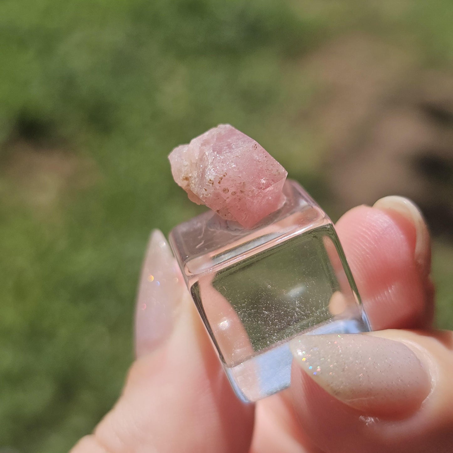 Baby Pink Garnet, Sierra de las Cruces, Mexico, New Stock 2024 Production, Lustrous Terminated, Grossular Floater, Colorful Rare Gemstone