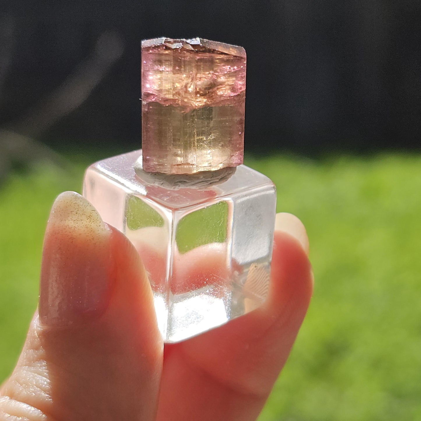 6g Elbaite Tourmaline Crystal Specimen from the Himalaya Mine, California