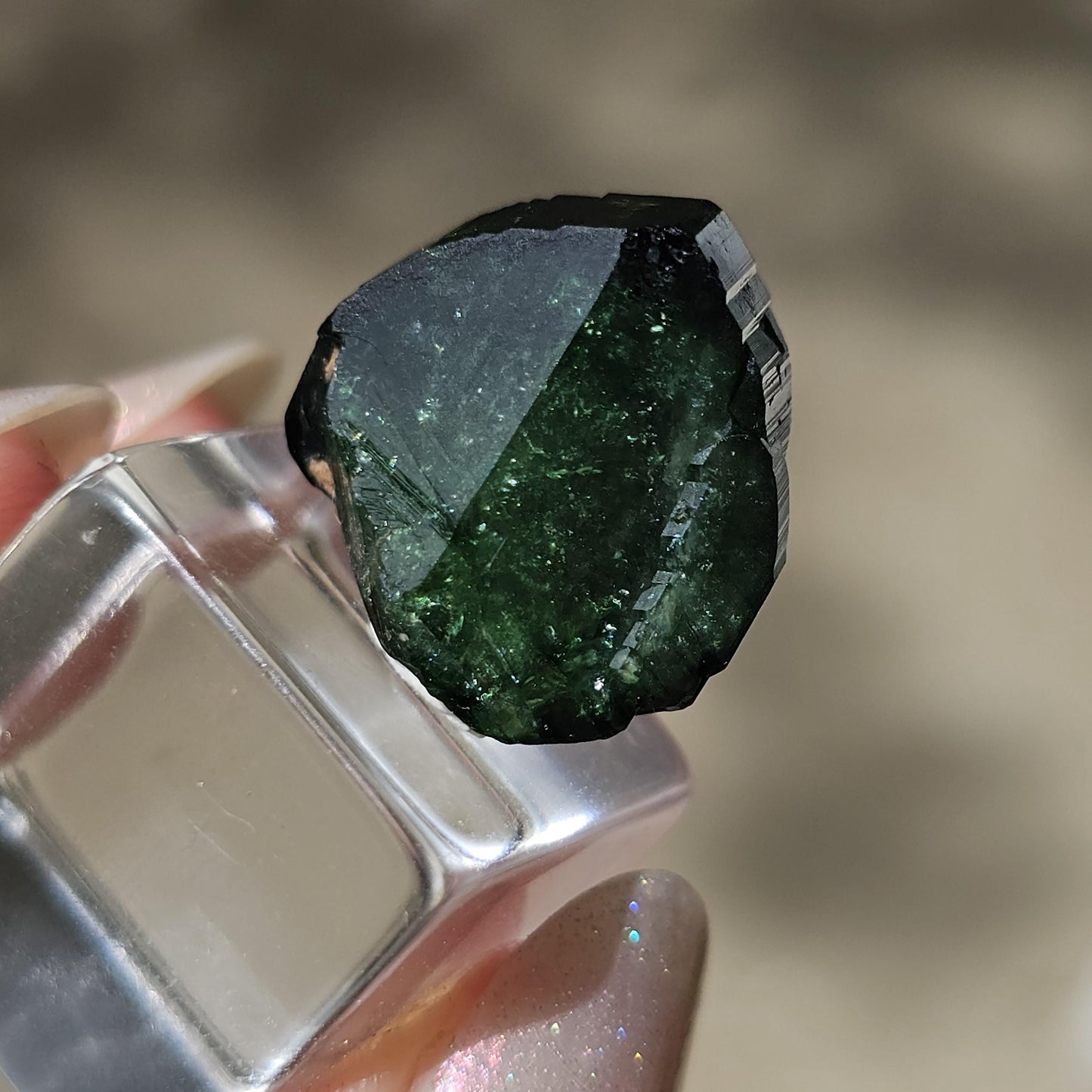 6g Chrome Dravite Rare Double Terminated Tourmaline Crystal from Landanai Tanzania
