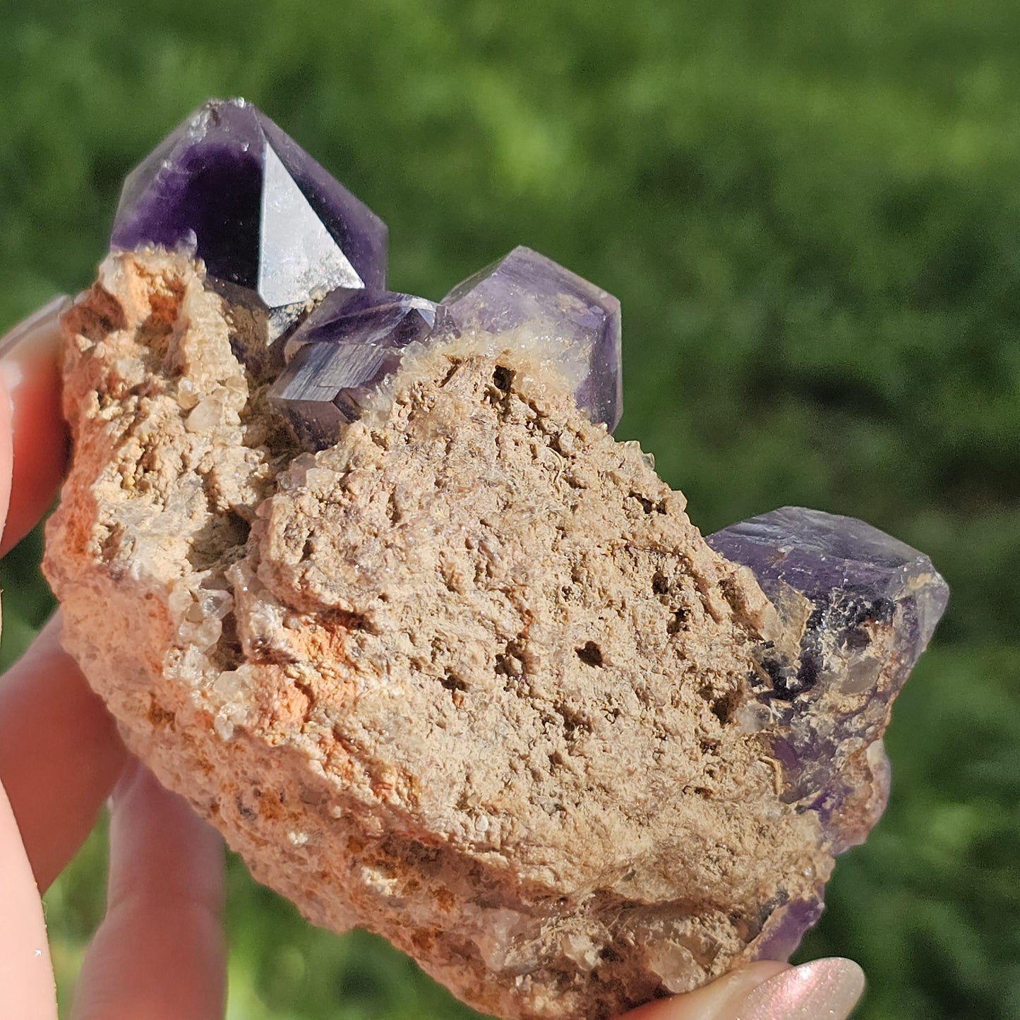 Gorgeous Amethyst on Matrix from Orange River, South Africa