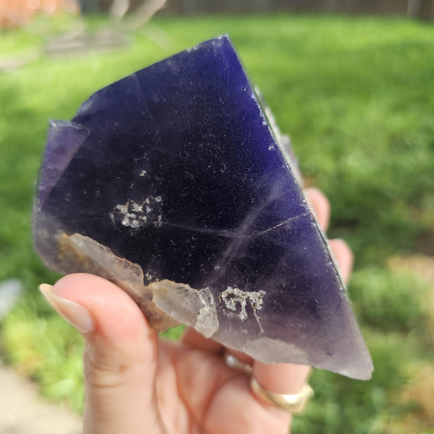 Unique Flourite Crystal w Quartz Druzy, New Find from Akwana Deposit, Nigeria