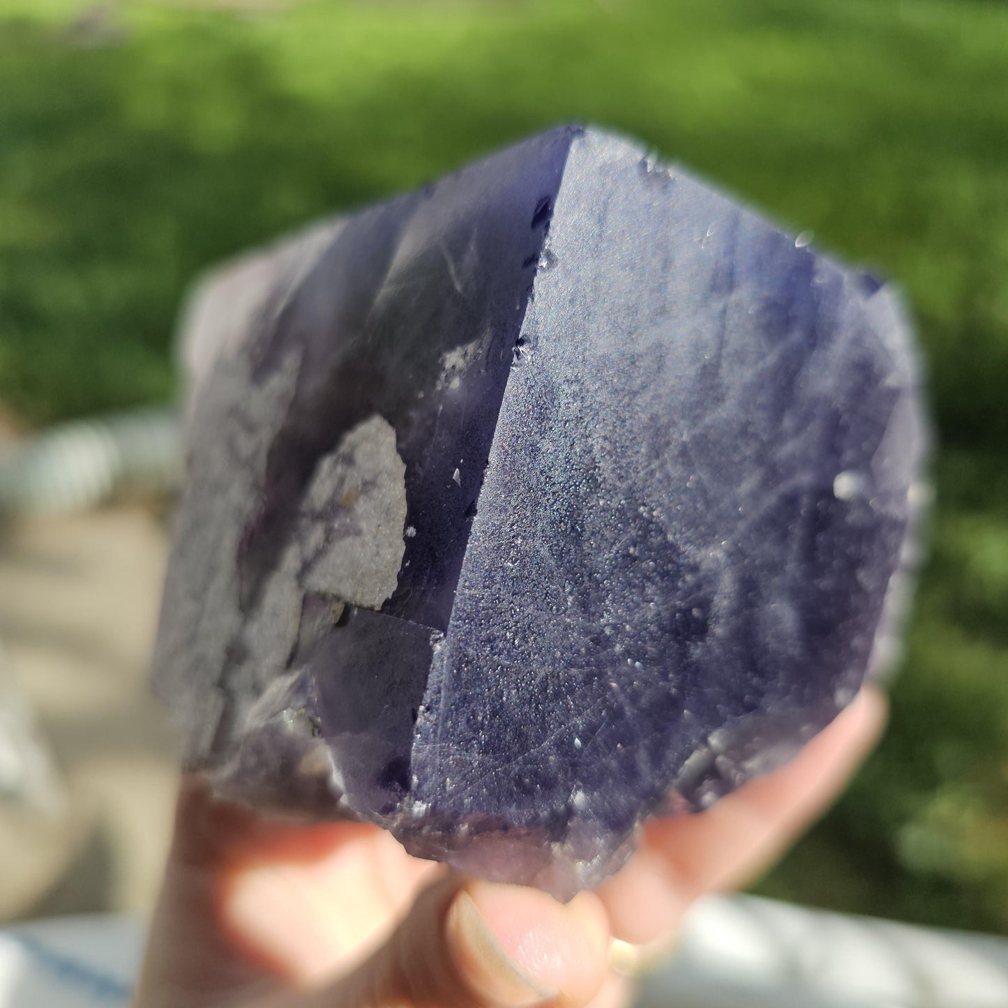 Unique Flourite Crystal w Quartz Druzy, New Find from Akwana Deposit, Nigeria
