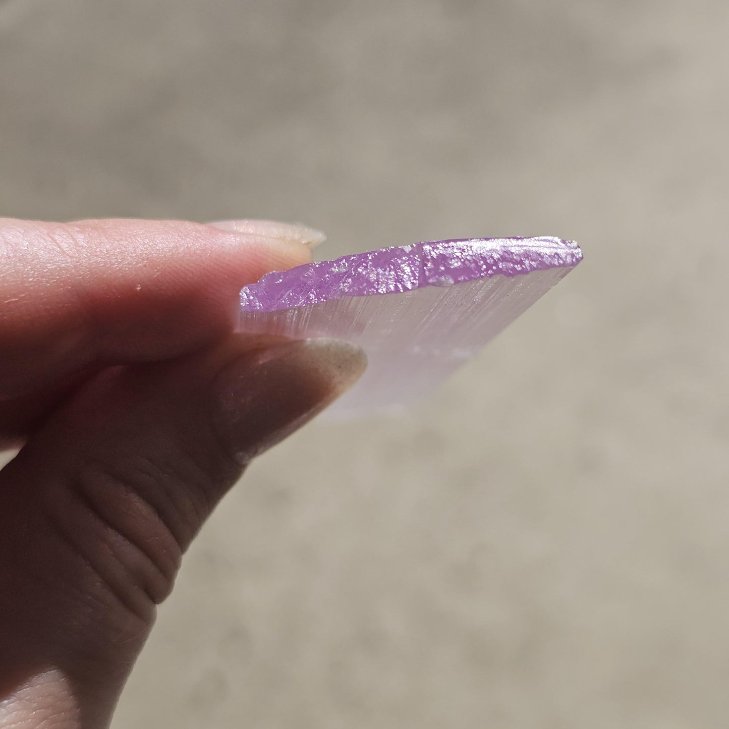 Extremely Tabular Spodumene var. Kunzite Crystal with DNA Helix Inclusion