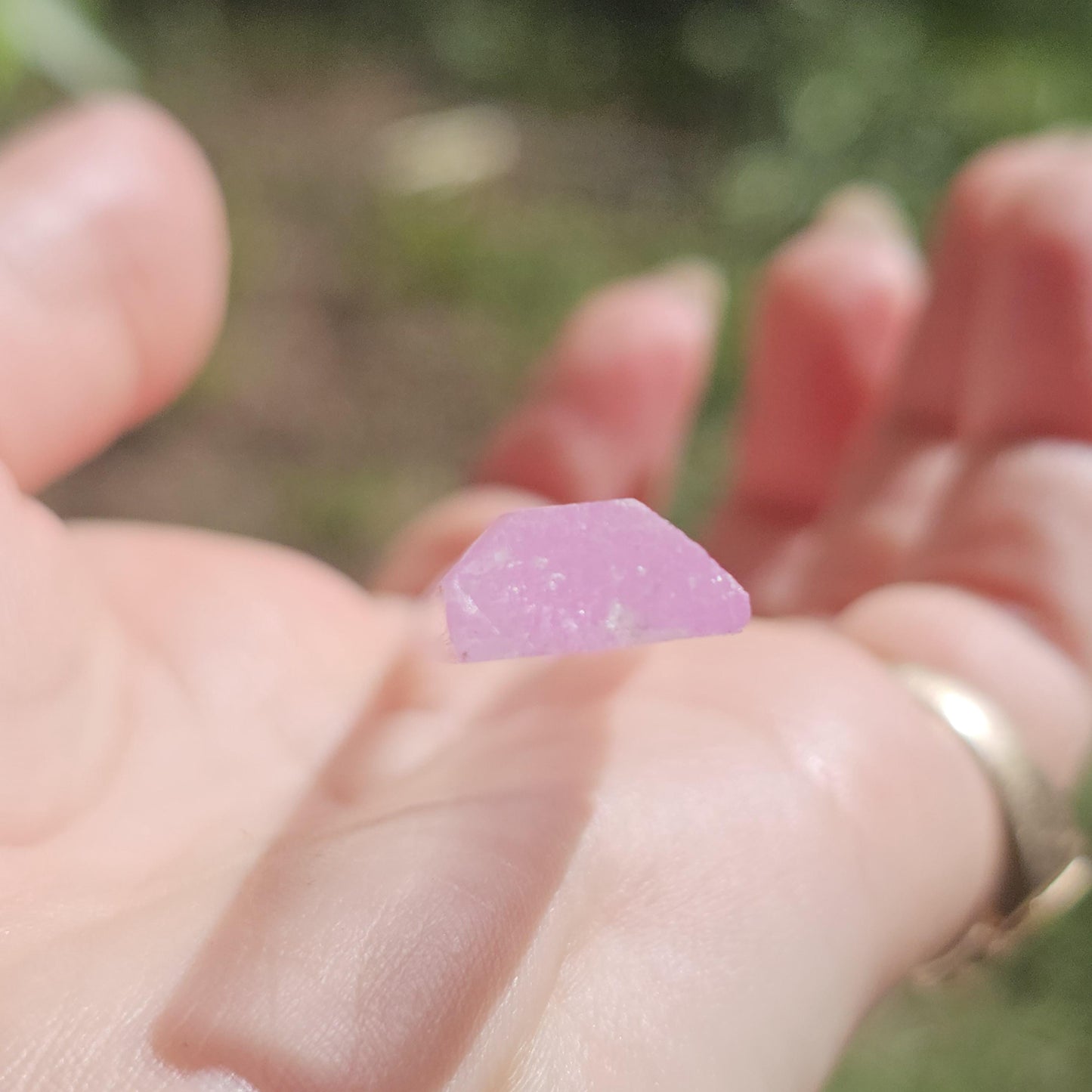 Unique Wand Shaped Spodumene var. Kunzite Crystal with Great Luster, Highly UV Reactive Fluorescent Collector Specimen, Tabby Pencil