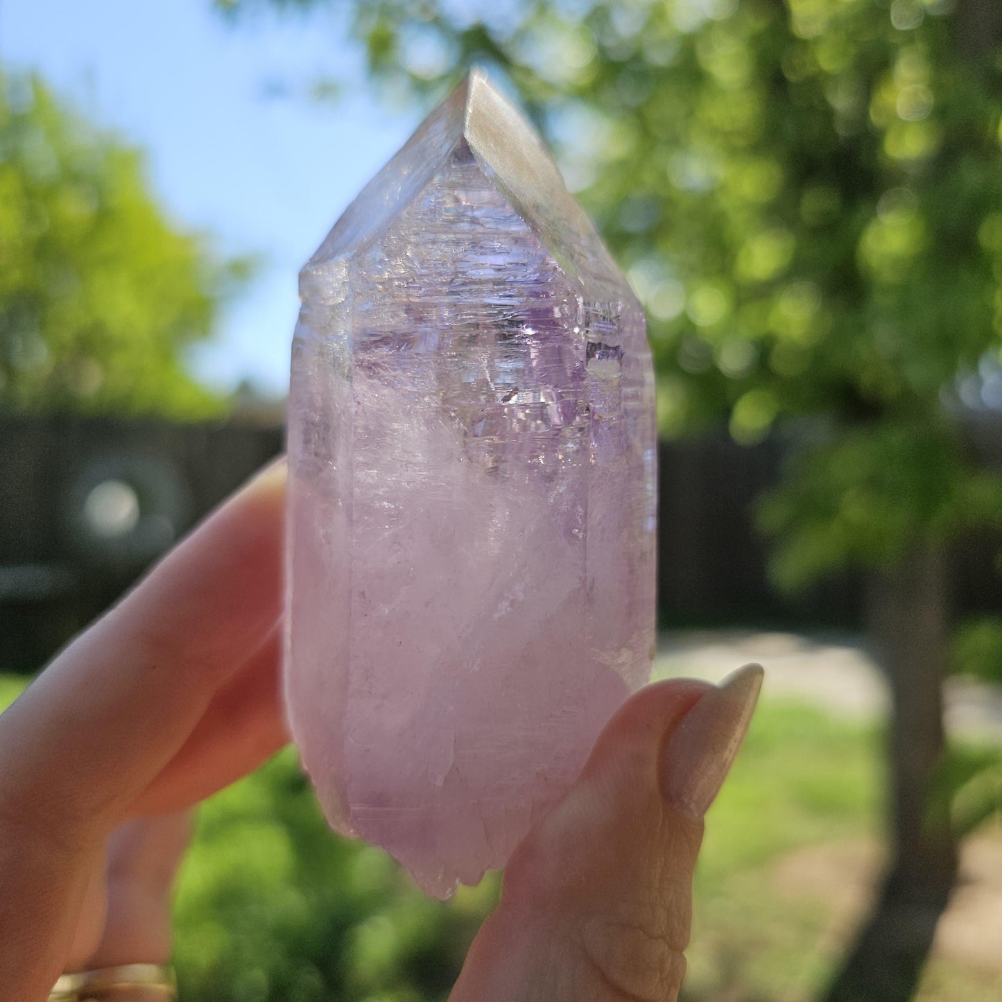 XL Vera Cruz Amethyst, Chunky Raw Point with Hematite